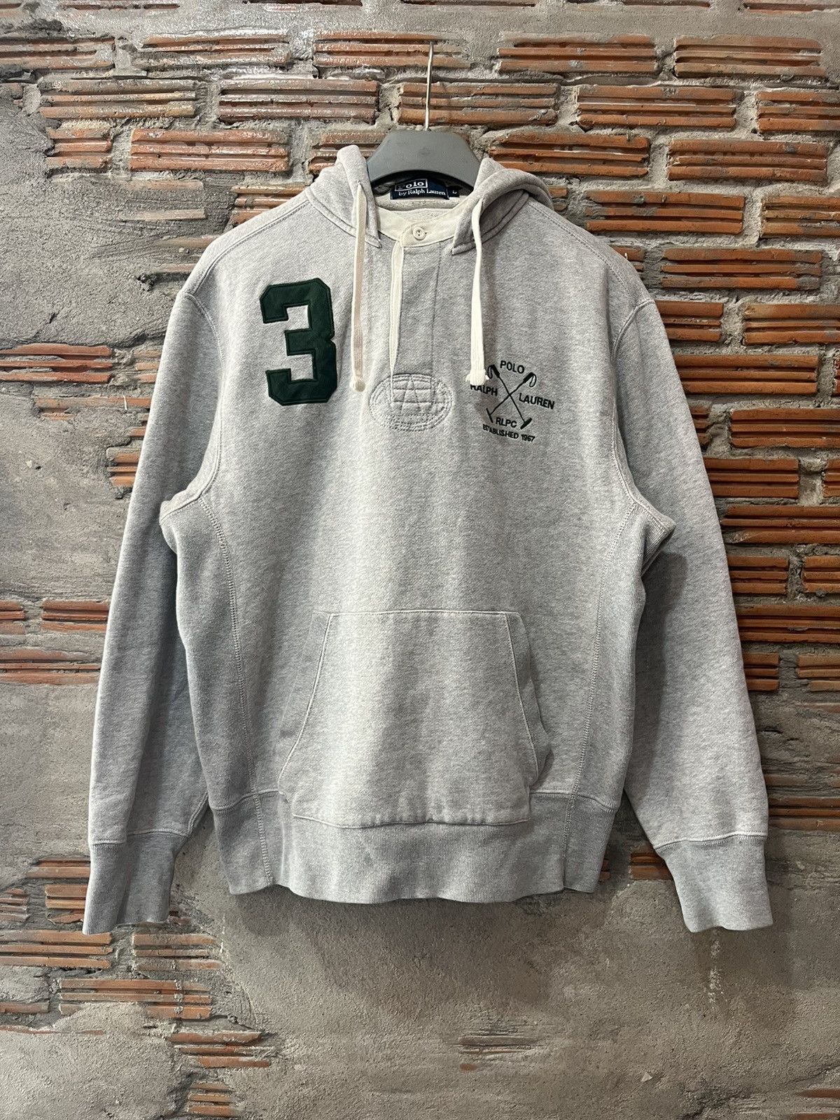 Polo Ralph Lauren Vintage POLO Ralph Lauren RLPC No.3 Hoodie Shirt Size US L / EU 52-54 / 3 - 2 Thumbnail