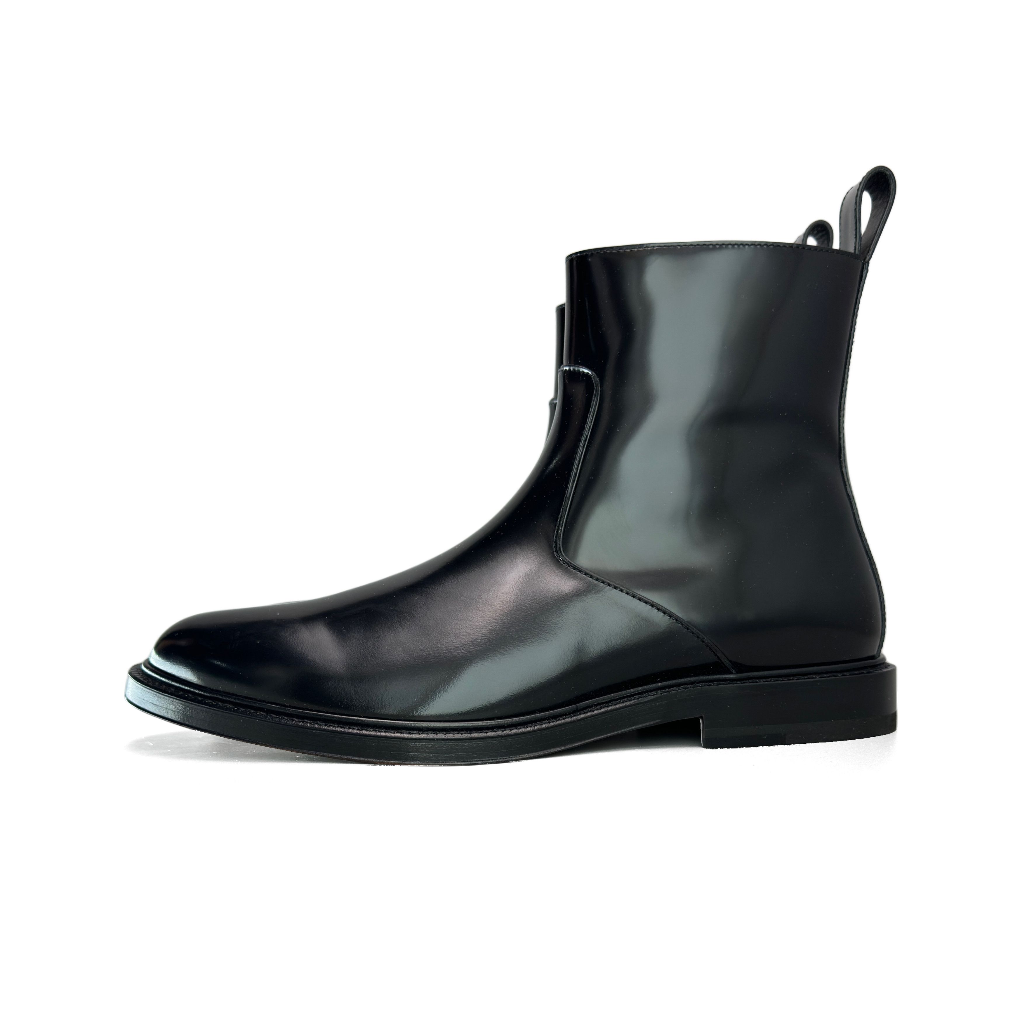 靴 Bottega Veneta Leather Engineer Boots Bottega Veneta Bottega Veneta Front Zip Leather Engineer Boots