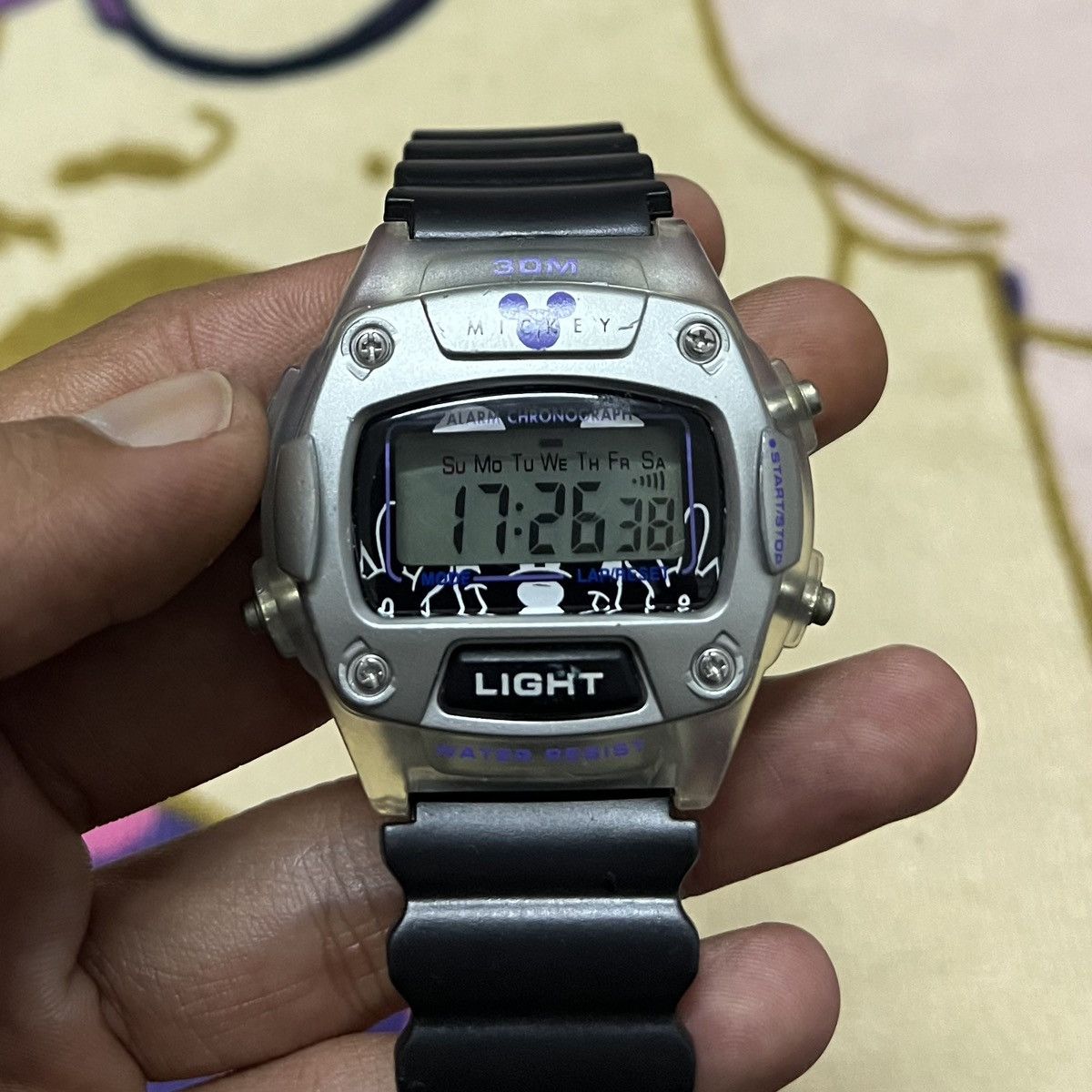 Disney × Mickey Mouse × Vintage Rare💣Vintage MICKEY MOUSE Digital Watch Size ONE SIZE - 2 Thumbnail