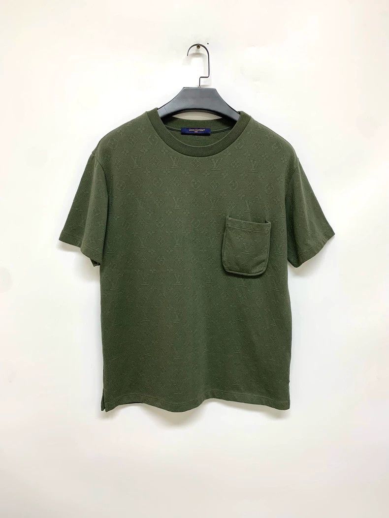Louis Vuitton Louis Vuitton Army green full print short sleeve Size US M / EU 48-50 / 2 - 1 Thumbnail