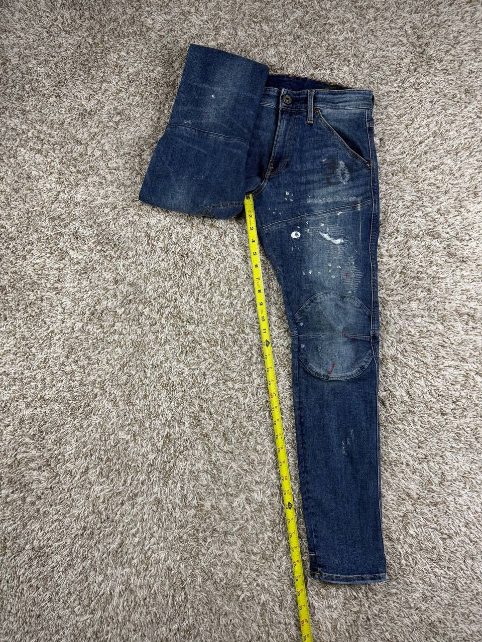 G-Star G-Star RAW 5620 3D Zip Knee Skinny Distressed Size US 29 - 4 Thumbnail
