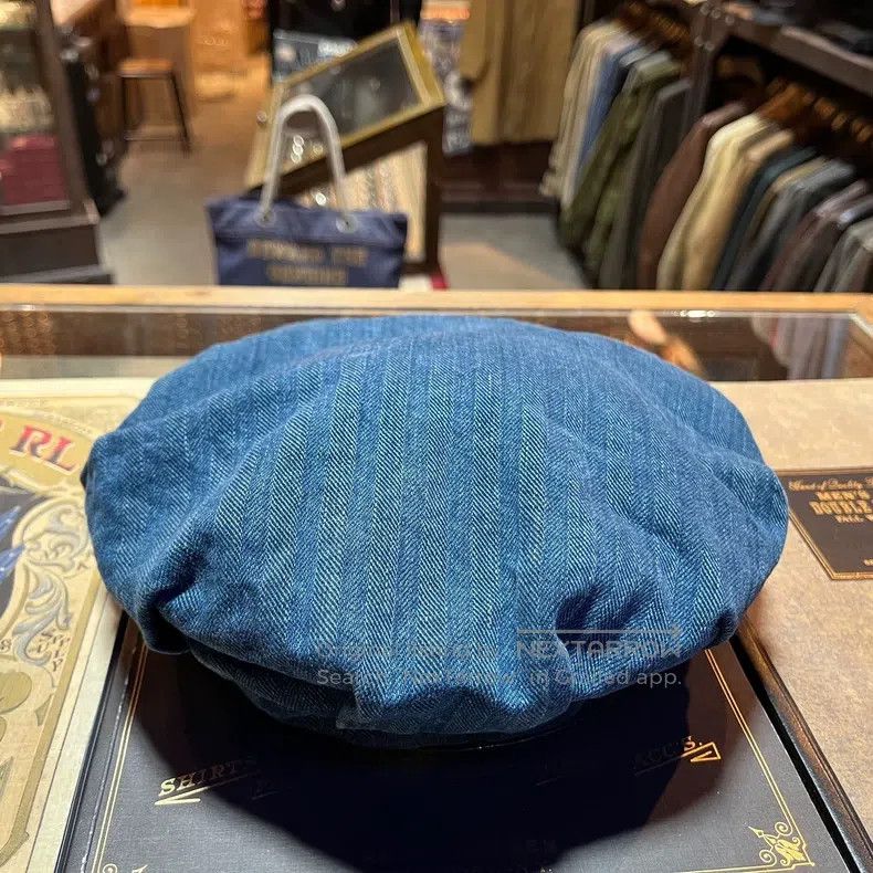 RRL Ralph Lauren RRL Ralph Lauren Blue striped beret hat Size ONE SIZE - 4 Thumbnail