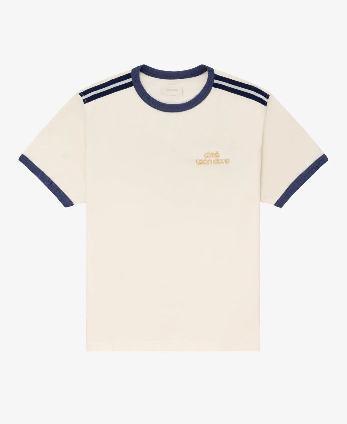 image of Aime Leon Dore - Ringer Shirt in White, Men's (Size Large)