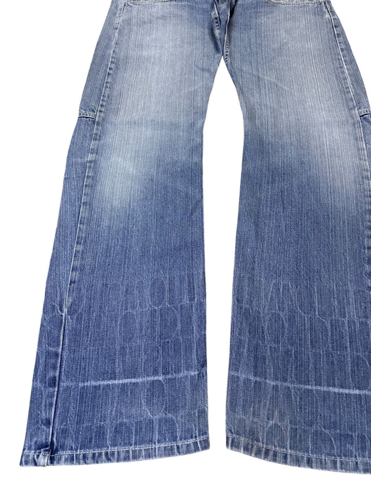 Japanese Brand Vintage Japanese Jack Serika Double Waist Print Loose Jeans Size US 34 / EU 50 - 6 Thumbnail