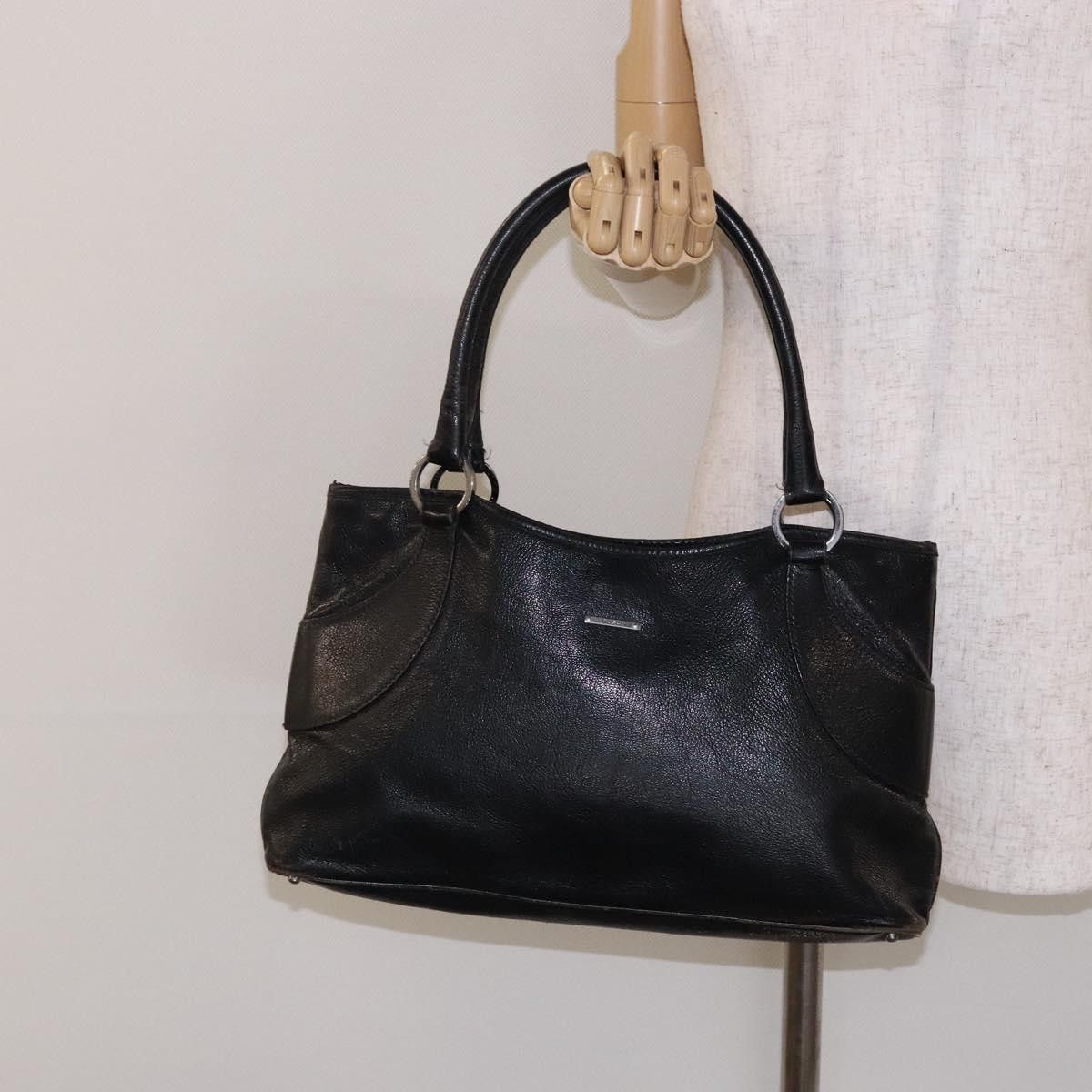 Gucci GUCCI Tote Bag Leather Black Silver Size ONE SIZE - 22 Thumbnail