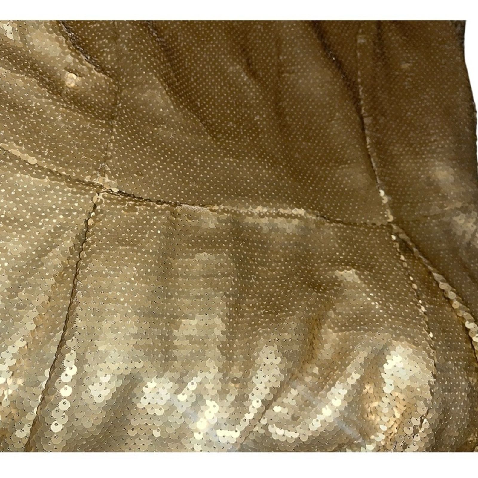 The Unbranded Brand Copper Key gold sequined mini dress, size Large Size L / US 10 / IT 46 - 7 Thumbnail