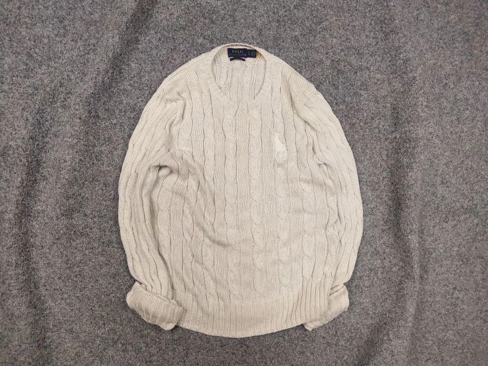 Polo Ralph Lauren Polo Ralph Lauren Big pony knit Pima cotton cable sweater Size US S / EU 44-46 / 1 - 1 Thumbnail