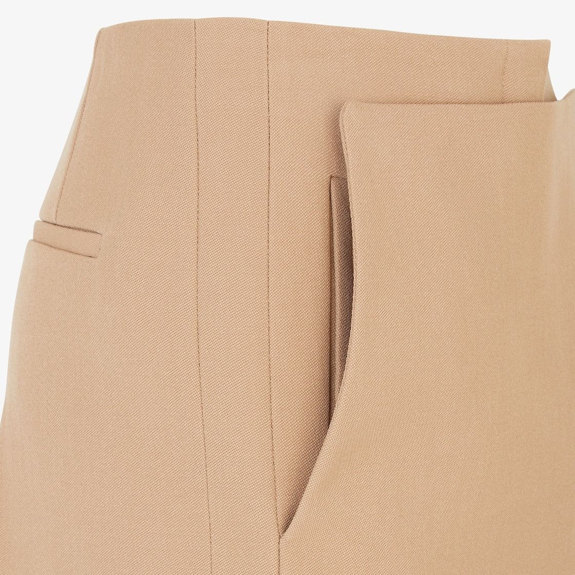 Fendi o1loc1c0126 Cappuccino Wool Pant-Skirt in Beige Size 27" / US 4 / IT 40 - 3 Thumbnail