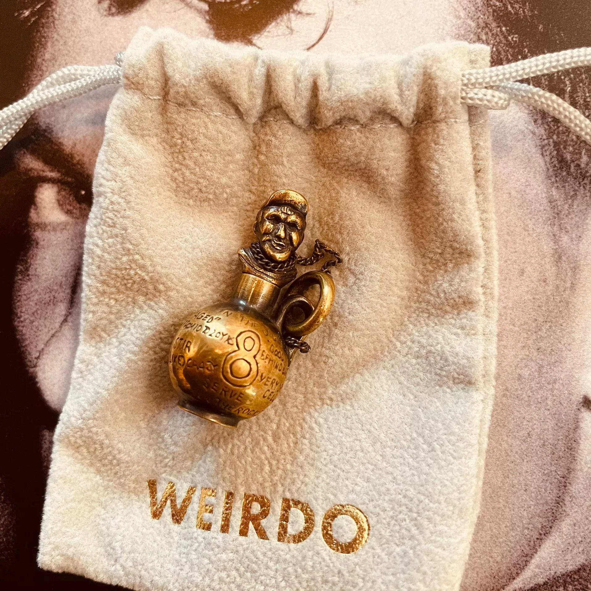 Standard & Strange Weirdo Brass Bottle Man Pendant Size ONE SIZE - 1 Thumbnail