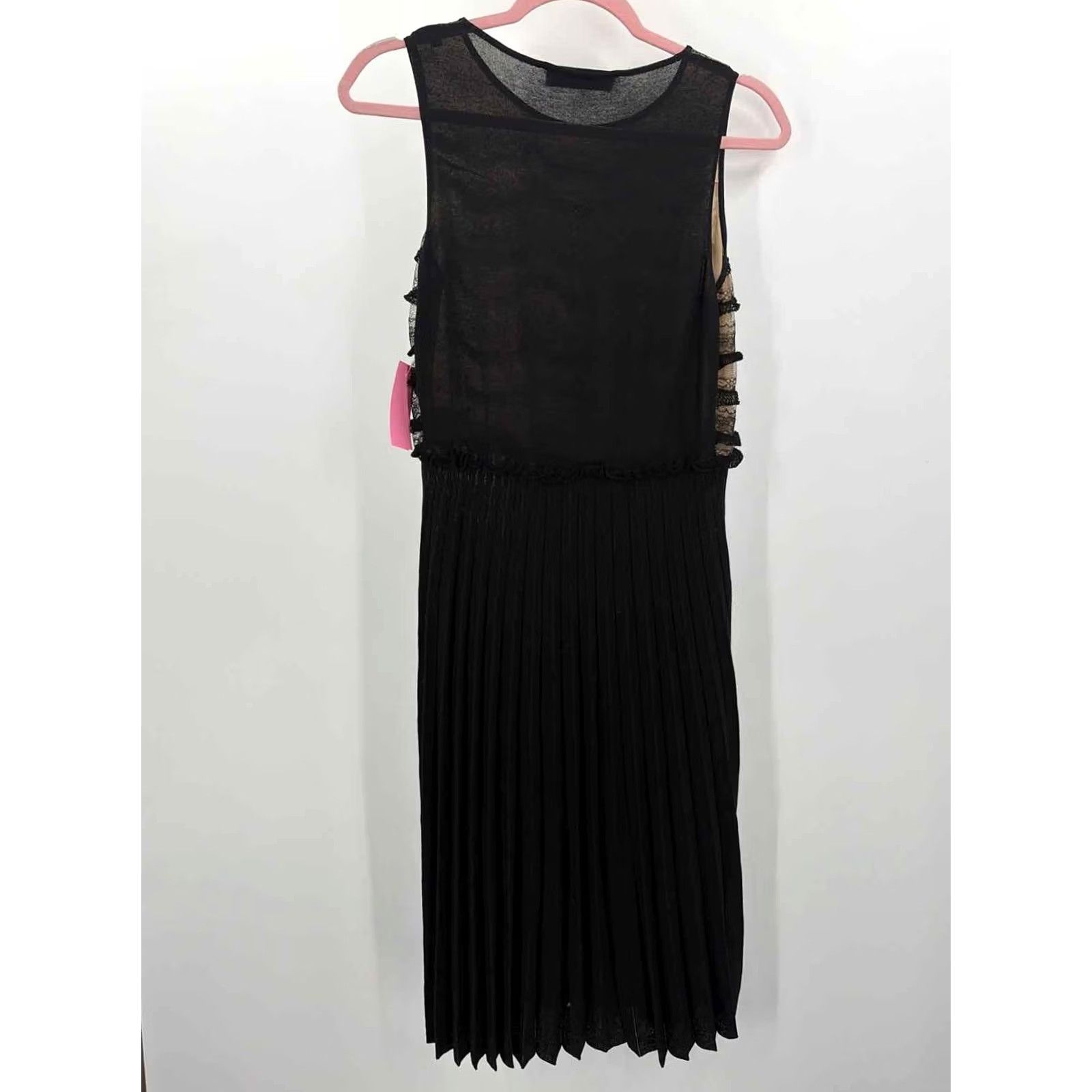 Valentino Valentino Dress Black Midi Sleeveless Size Medium Pre-Owned Size M / US 6-8 / IT 42-44 - 3 Thumbnail