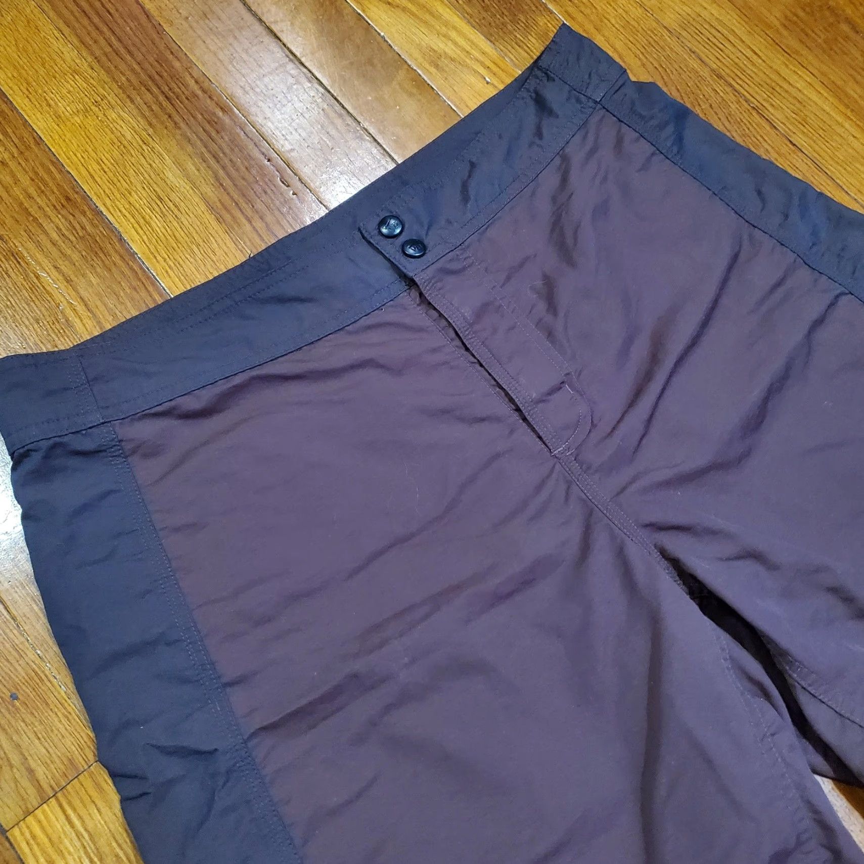 Nike Nike Shorts Mens 34 Brown Gray VB Boardshorts Athletic Two-Tone Quick Dry Hybrid Board Shorts Mens Brown Colorblock Surfing 90s? Size US 36 / EU 52 - 2 Thumbnail