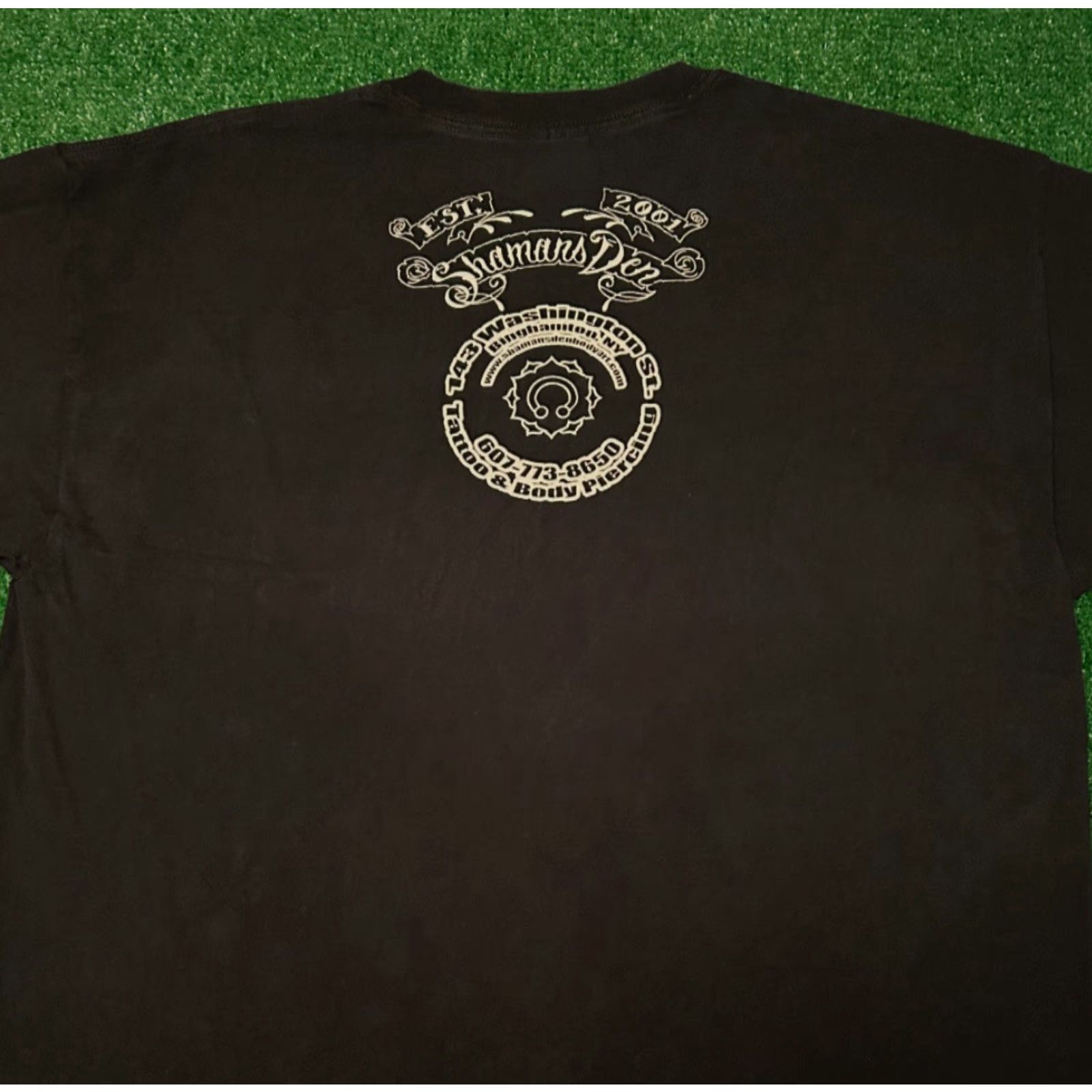 Forever 21 VINTAGE Y2K Broken Heart Tattoo Forever Isn’t Long New York Shirt XL Punk Grunge Shirt Mens XL Black Size US XL / EU 56 / 4 - 2 Thumbnail