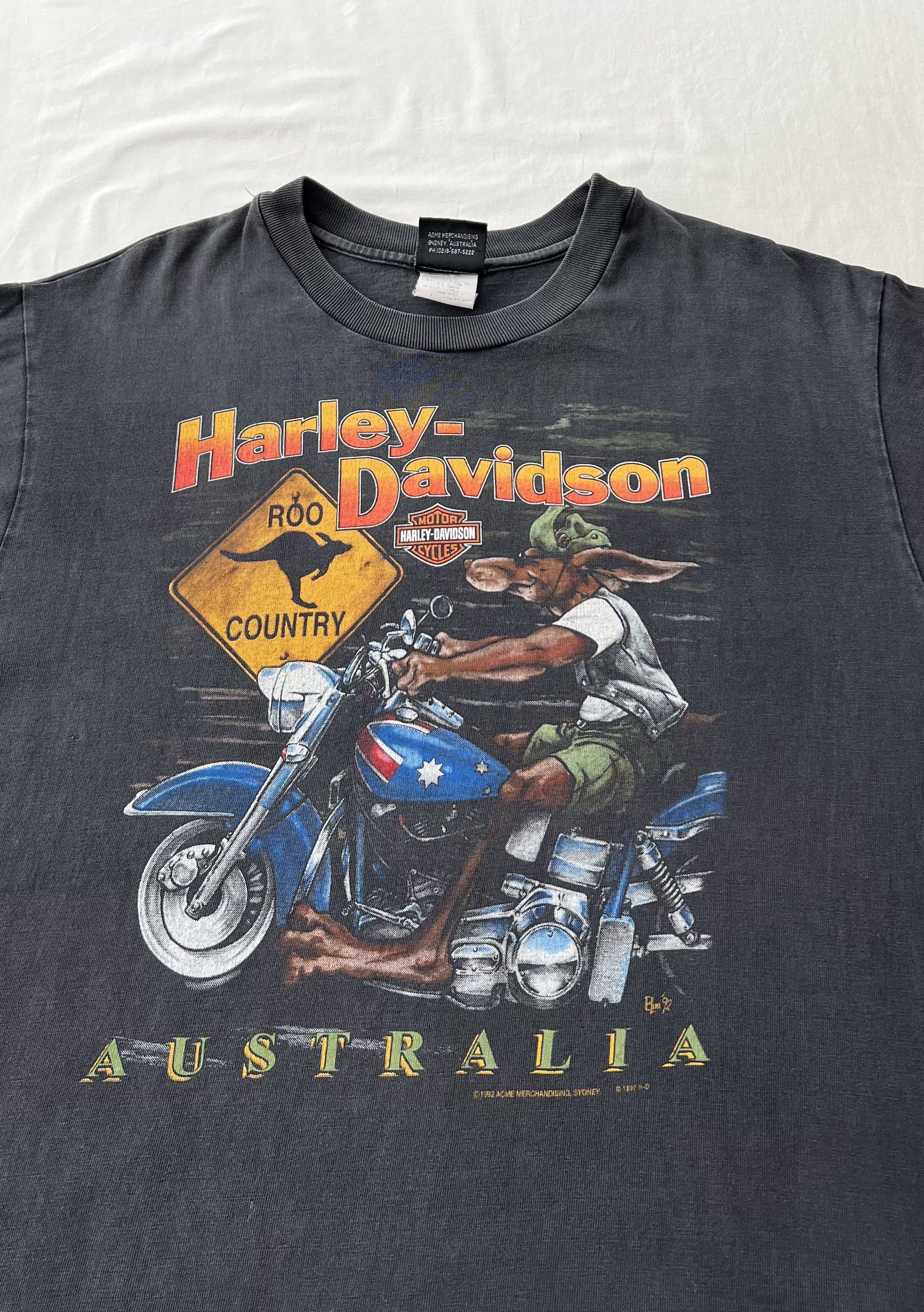 Harley Davidson Vintage 1997 Harley Davidson Australia Kangaroo T-shirt Size US M / EU 48-50 / 2 - 5 Thumbnail