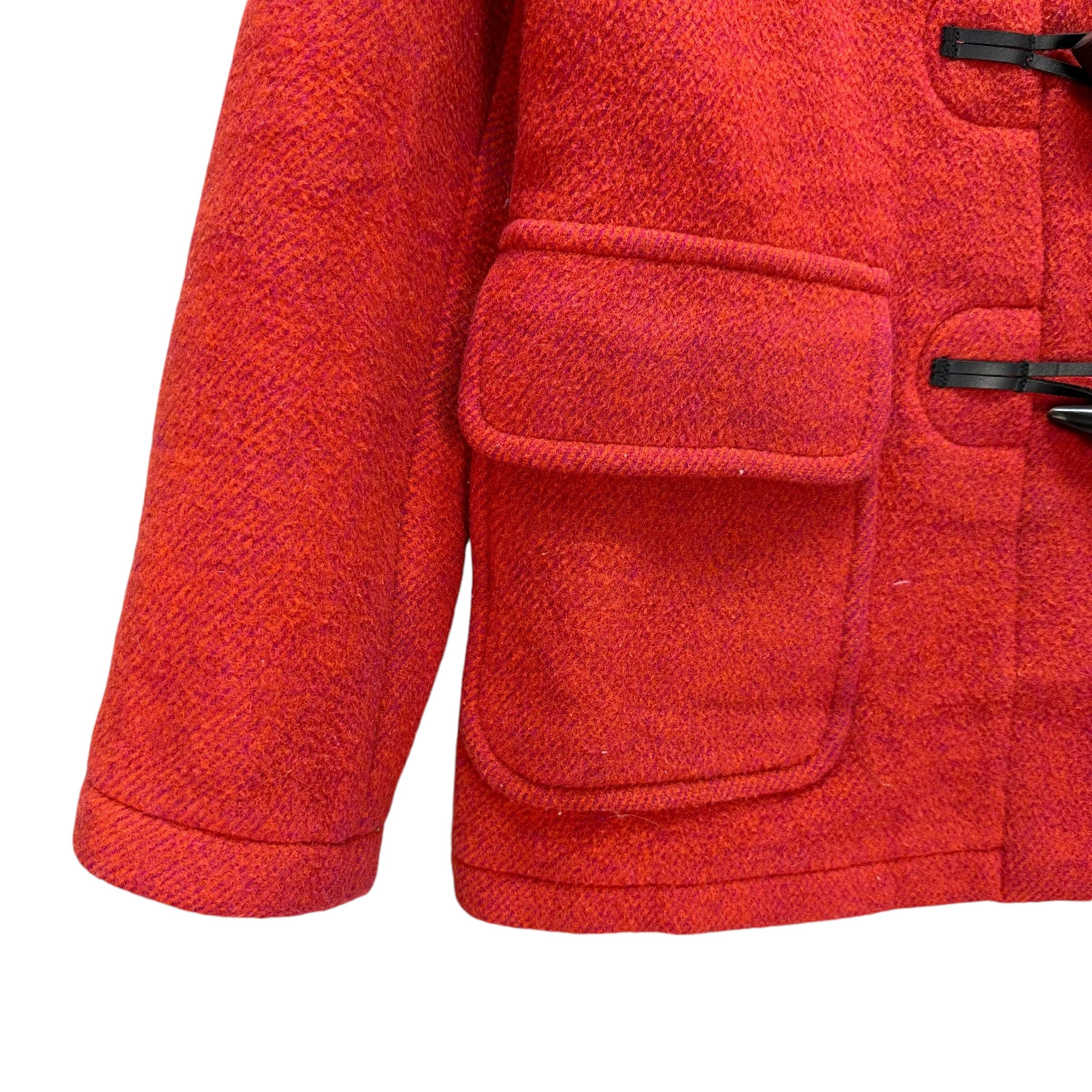 Vintage CALIBURN Made in England Orange Wool Coat Jacket #A54-1247 Size US S / EU 44-46 / 1 - 4 Thumbnail