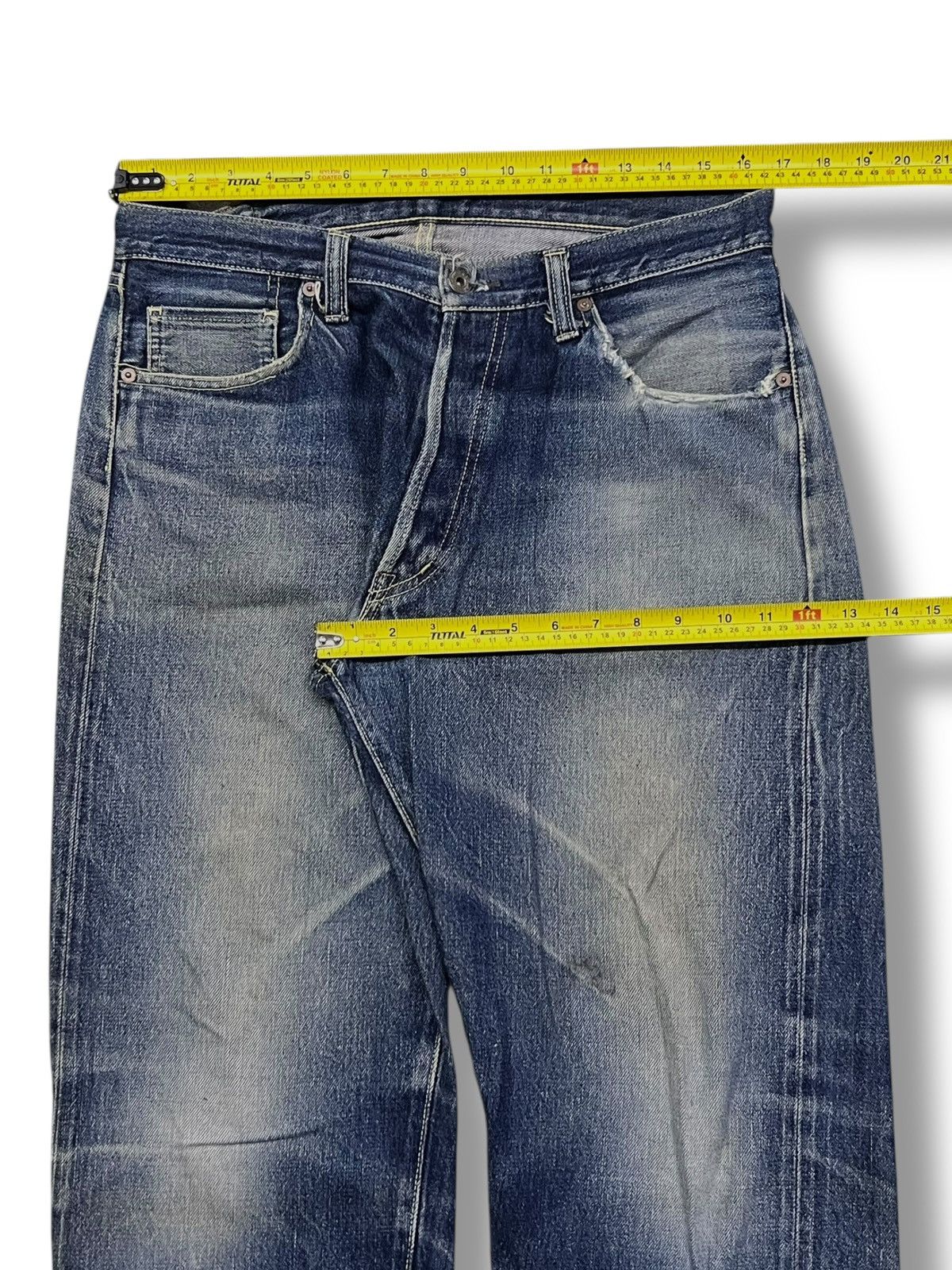 Japanese Brand Baggy Vintage Racy Blue & Co Selvedge Denim Japan Size US 33 - 18 Thumbnail