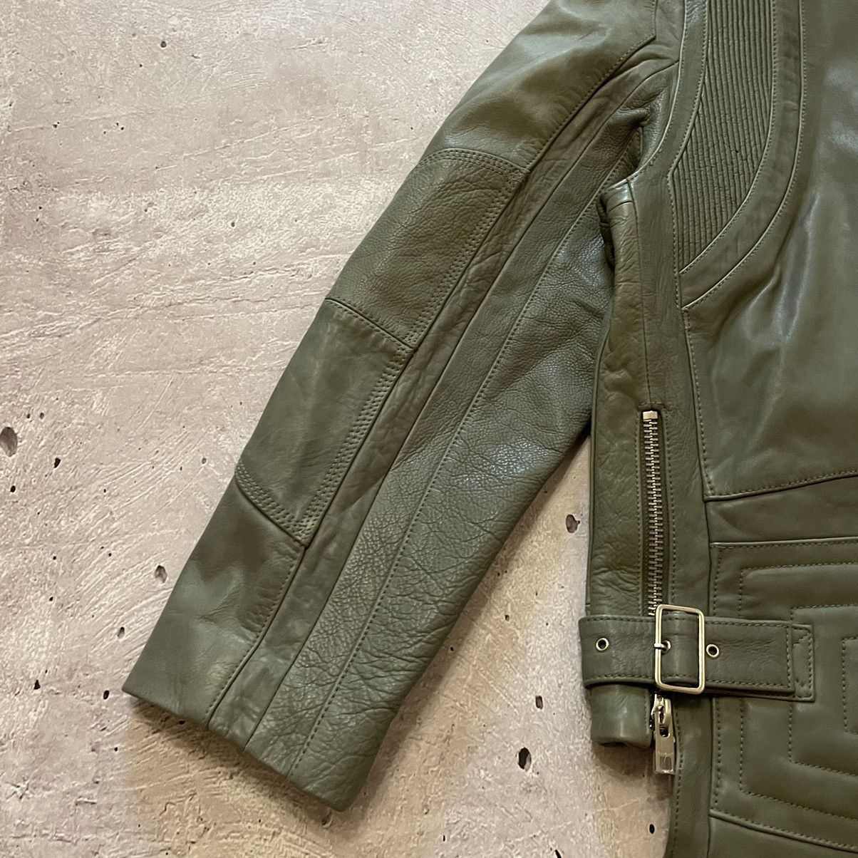 Zadig & Voltaire レザーバイカージャケット　カーキグリーン Zadig & Voltaire レザーバイカージャケット カーキグリーン