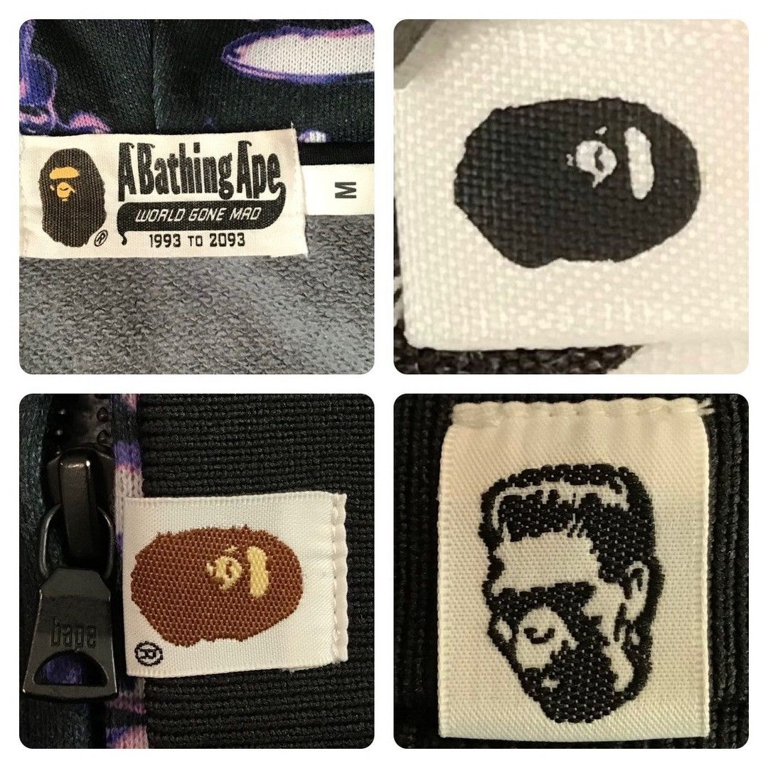 Bape BAPE APE HEAD GRAFFITI SHARK FULL ZIP HOODIE a bathing ape Size US M / EU 48-50 / 2 - 8 Thumbnail