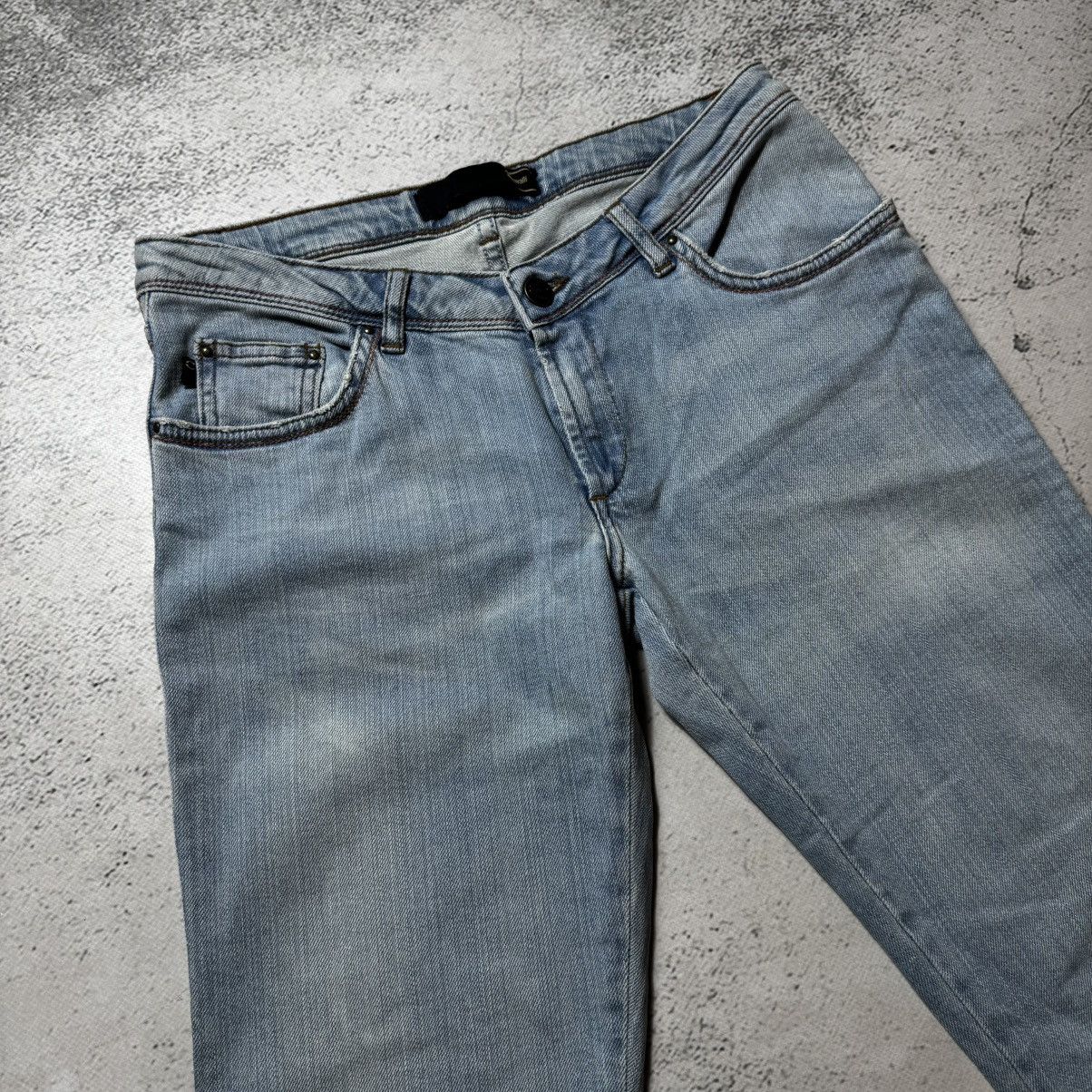 Roberto Cavalli vintage just cavalli flared light blue jeans roberto cavalli Size 27" / US 4 / IT 40 - 9 Thumbnail