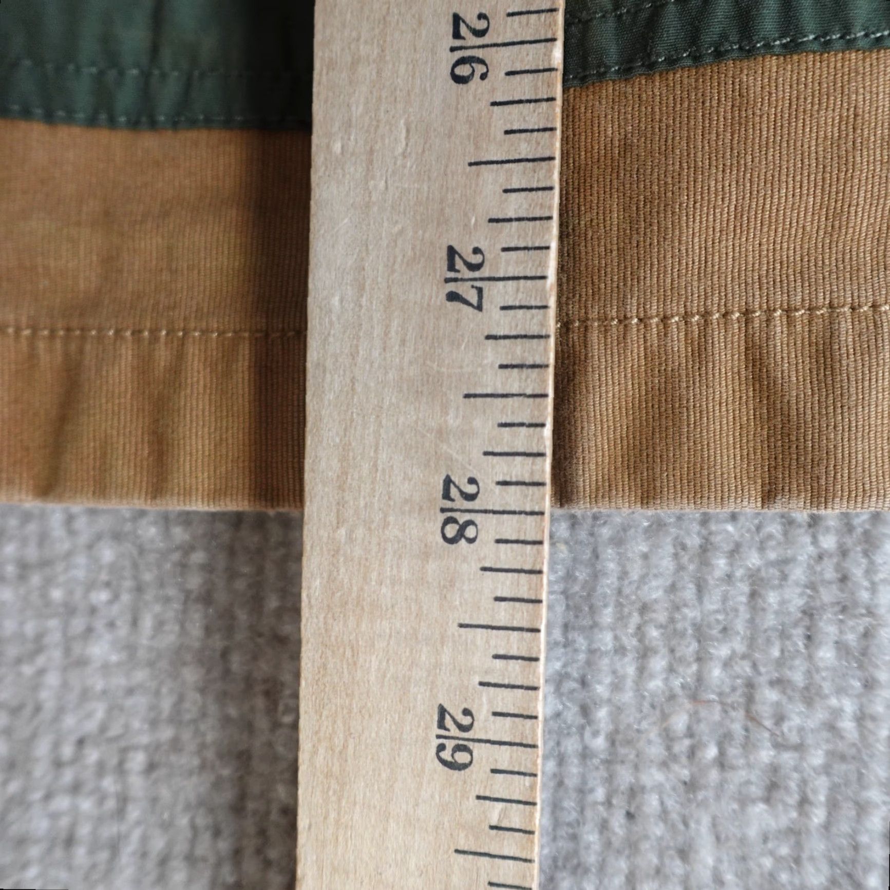 J.Crew VINTAGE J.CREW Jacket Bed Beige Green Barn Chore Coat Hooded Shell Pockets Mens M Beige Military Jacket Size US M / EU 48-50 / 2 - 6 Thumbnail