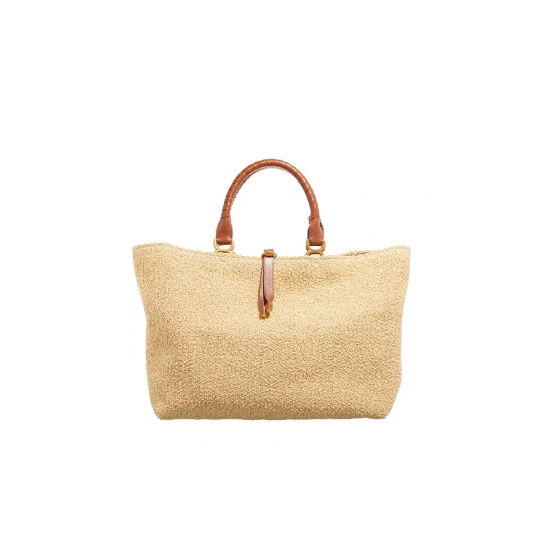 Chloe o1loc1c1224 Size: OS / CHC23 Marcie Large Tote Bag Tan/Beige Size ONE SIZE - 1 Thumbnail