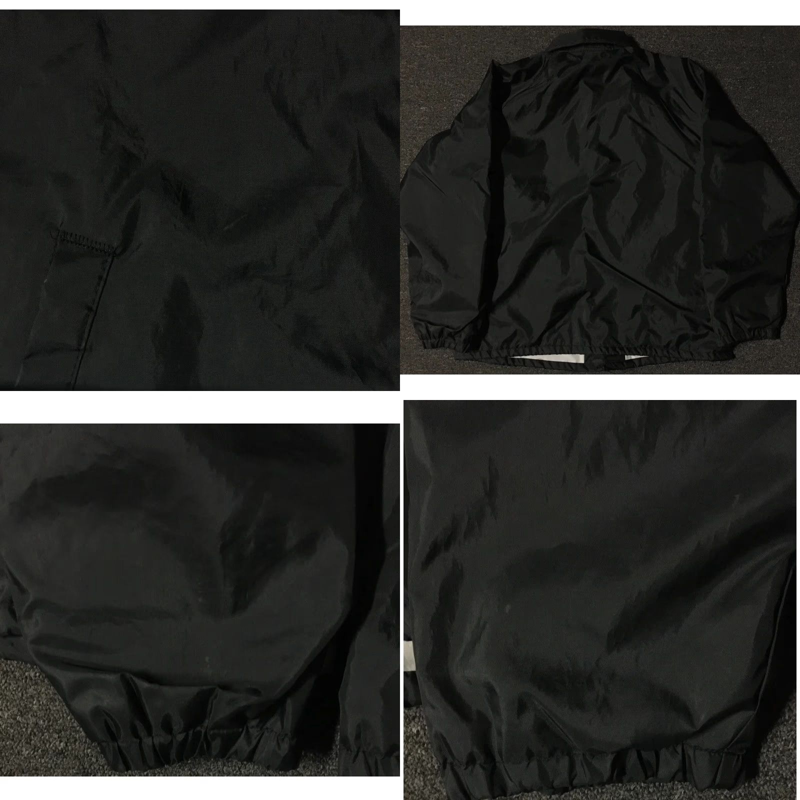Vintage VINTAGE 80s 7UP Soda Promo Windbreaker Jacket L USA Black Mens Grunge Biker Rock Retro Coca Cola 7UP Logo Size US L / EU 52-54 / 3 - 8 Thumbnail