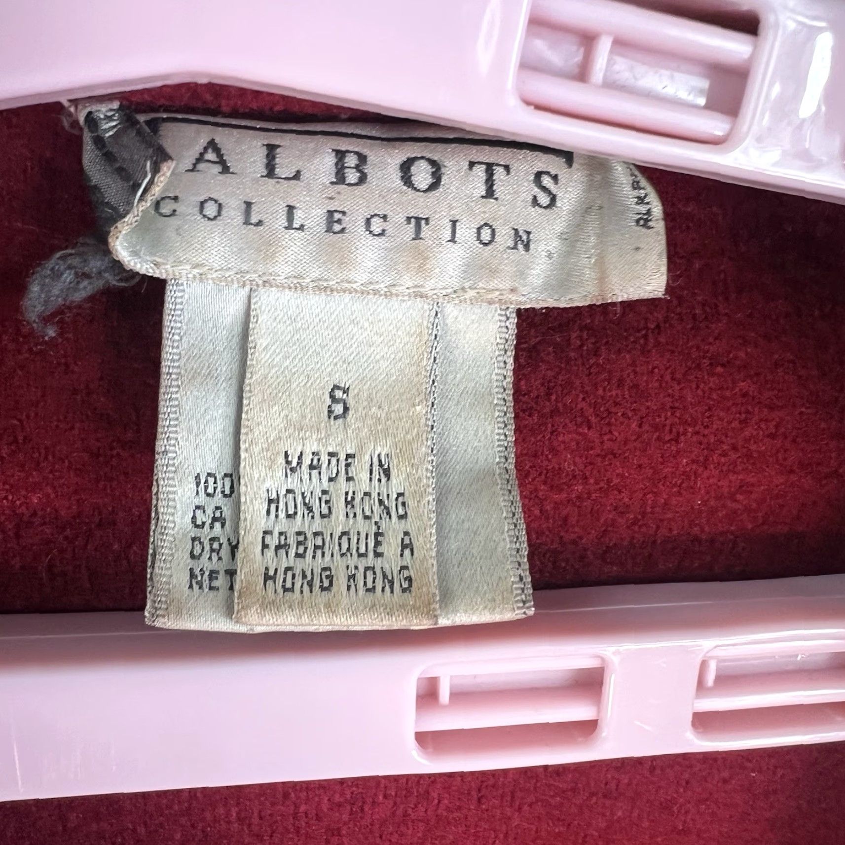 Talbots VINTAGE Talbots Pea Coat Womens Size S Red Wool Tweed Double Breasted Classic Fall Winter Size S / US 4 / IT 40 - 3 Thumbnail