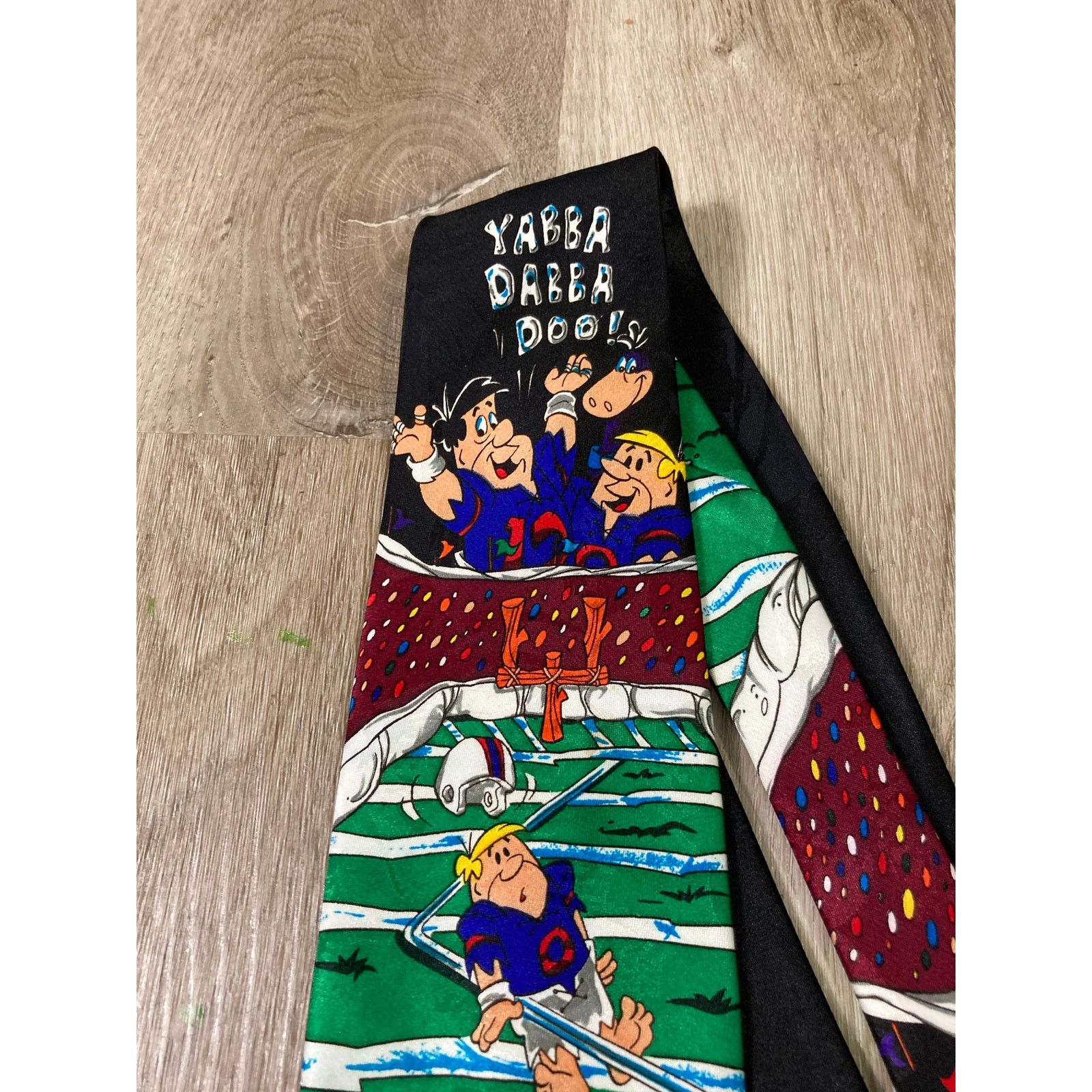 Vintage Vintage Hanna Barbera Fred Flintstone Sports Men's Tie Size ONE SIZE - 5 Thumbnail