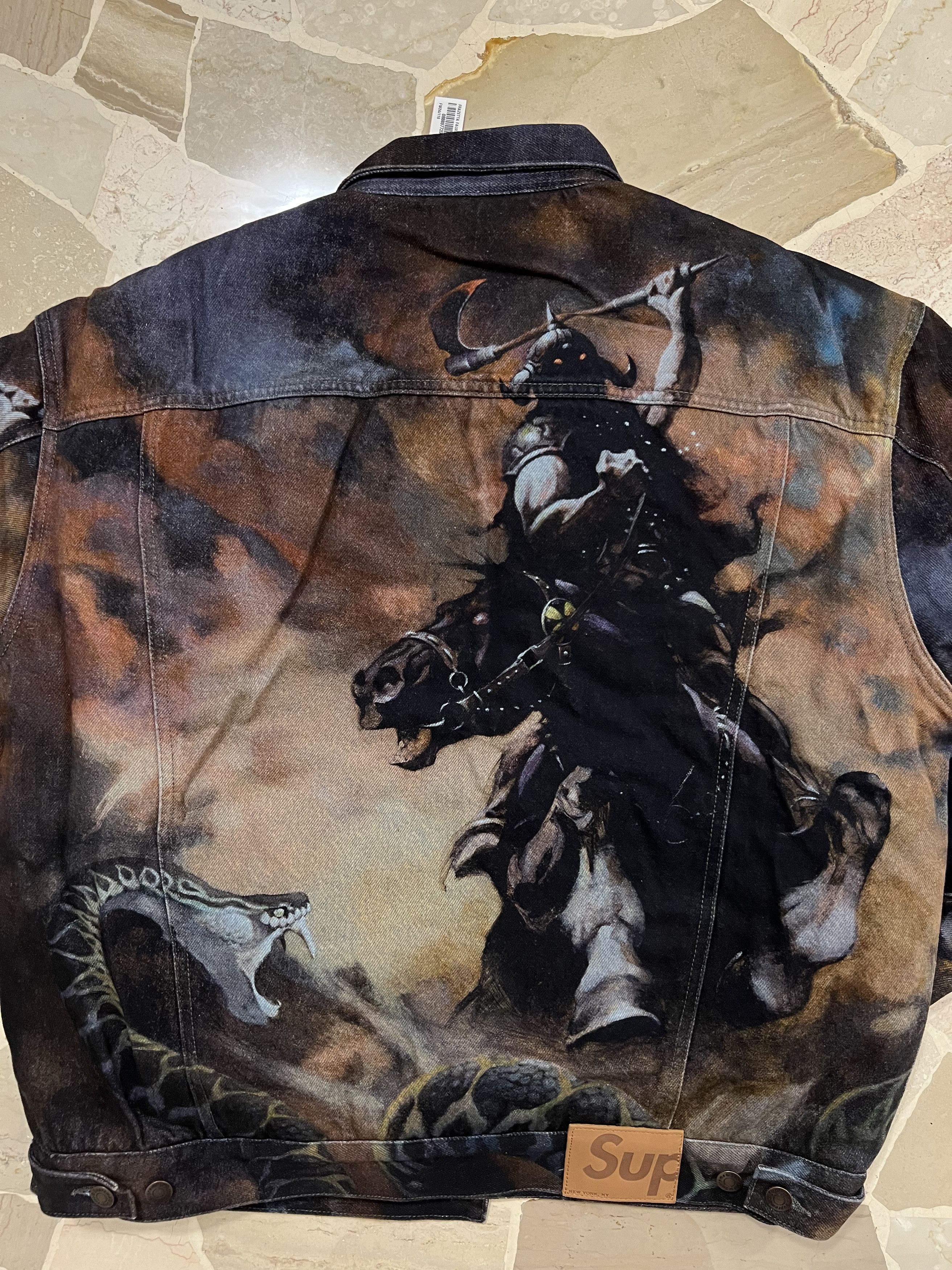 T*A様 Frazetta Faux Shearling Trucker Jac Supreme Frank Frazetta Faux Shearling Lined Trucker Jacket