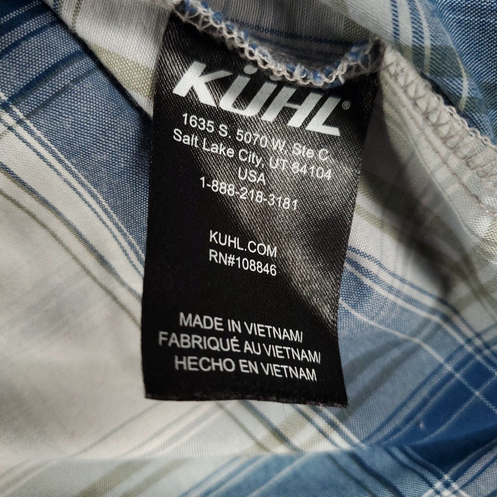 Vintage Kuhl Button Up Shirt Mens Large Plaid Metal Buttons Pockets Short Sleeve Size US L / EU 52-54 / 3 - 5 Thumbnail