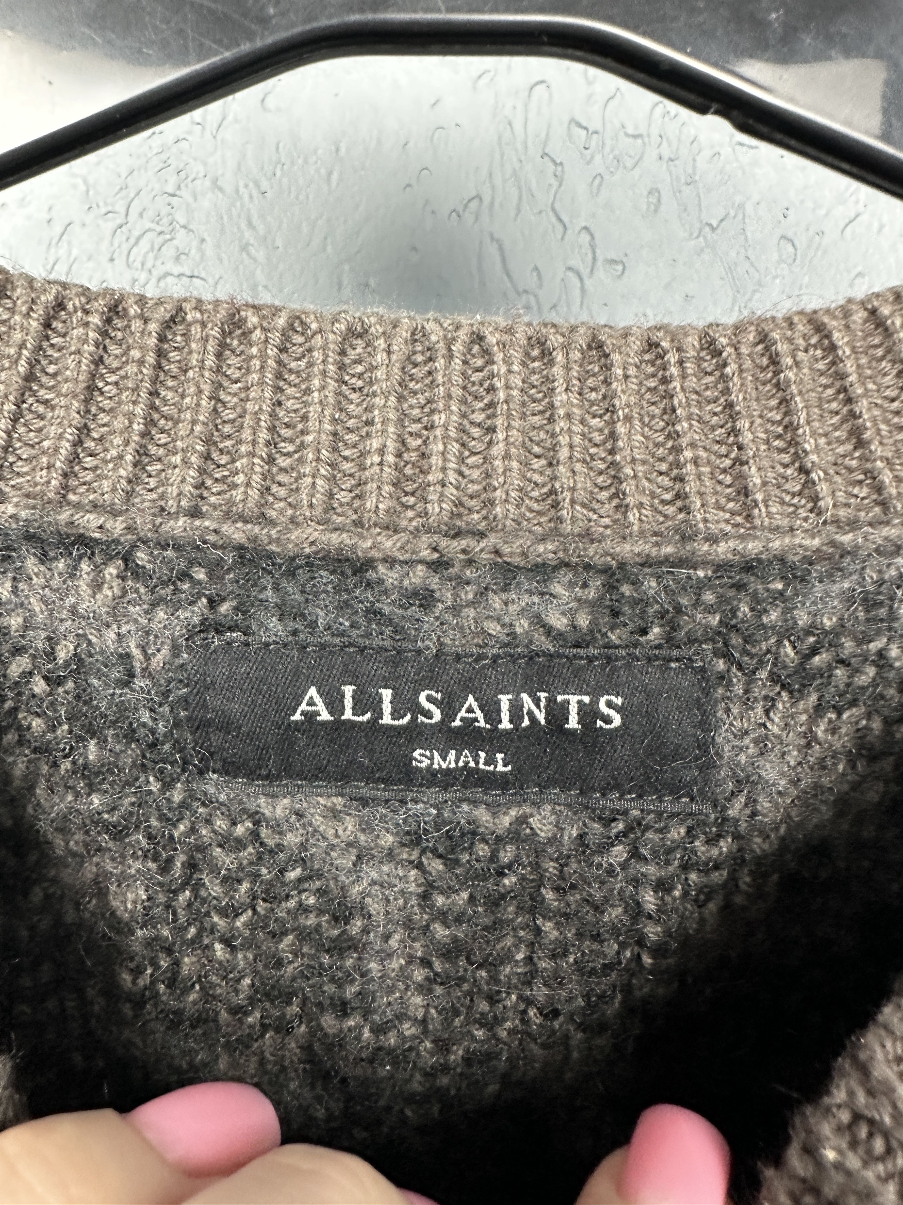 Allsaints Allsaints Mens Apex Crew Neck Wool Knit Sweater Size US S / EU 44-46 / 1 - 3 Thumbnail