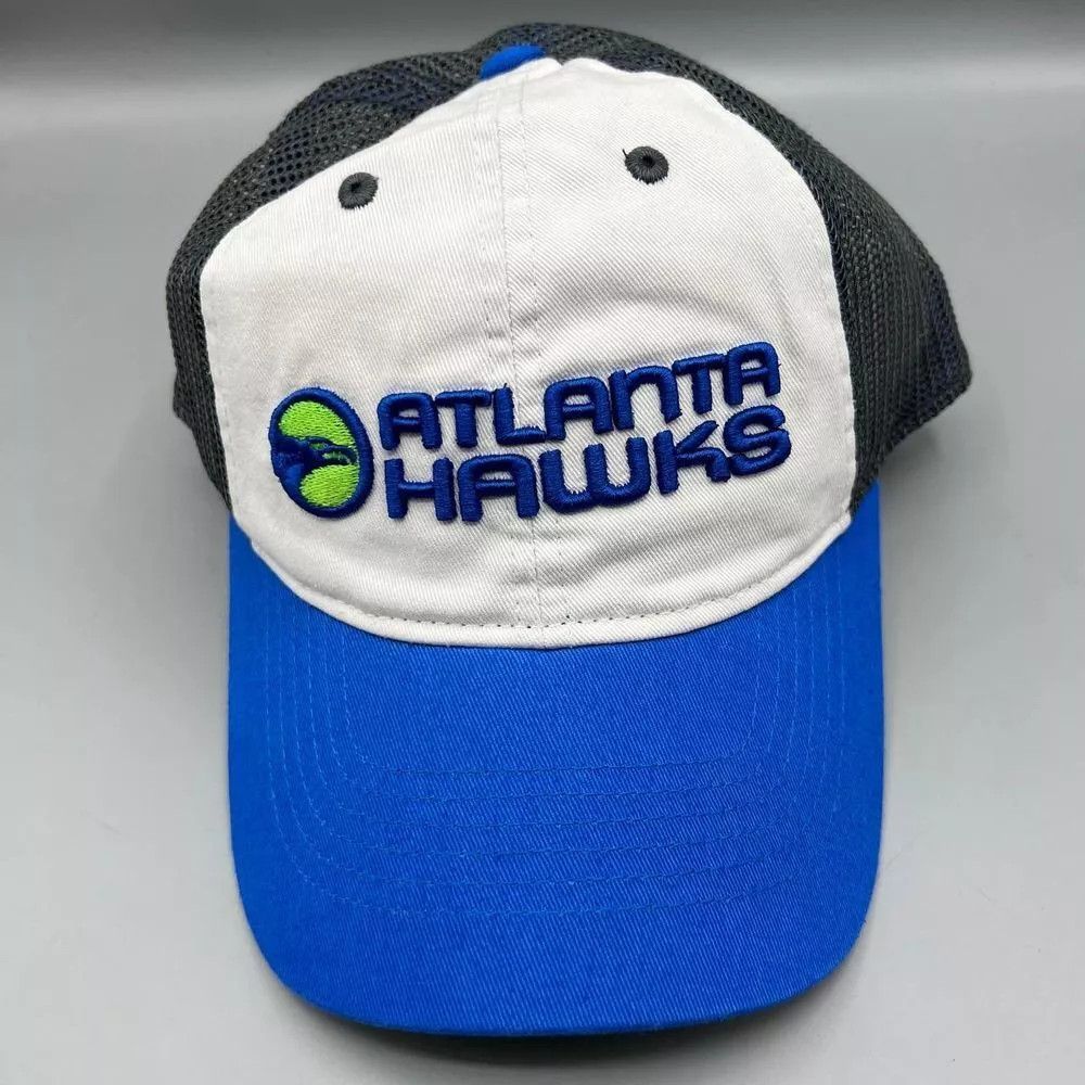 Adidas Atlanta Hawks Trucker Hat Men White Adidas Snap Back Cap Size ONE SIZE - 1 Thumbnail