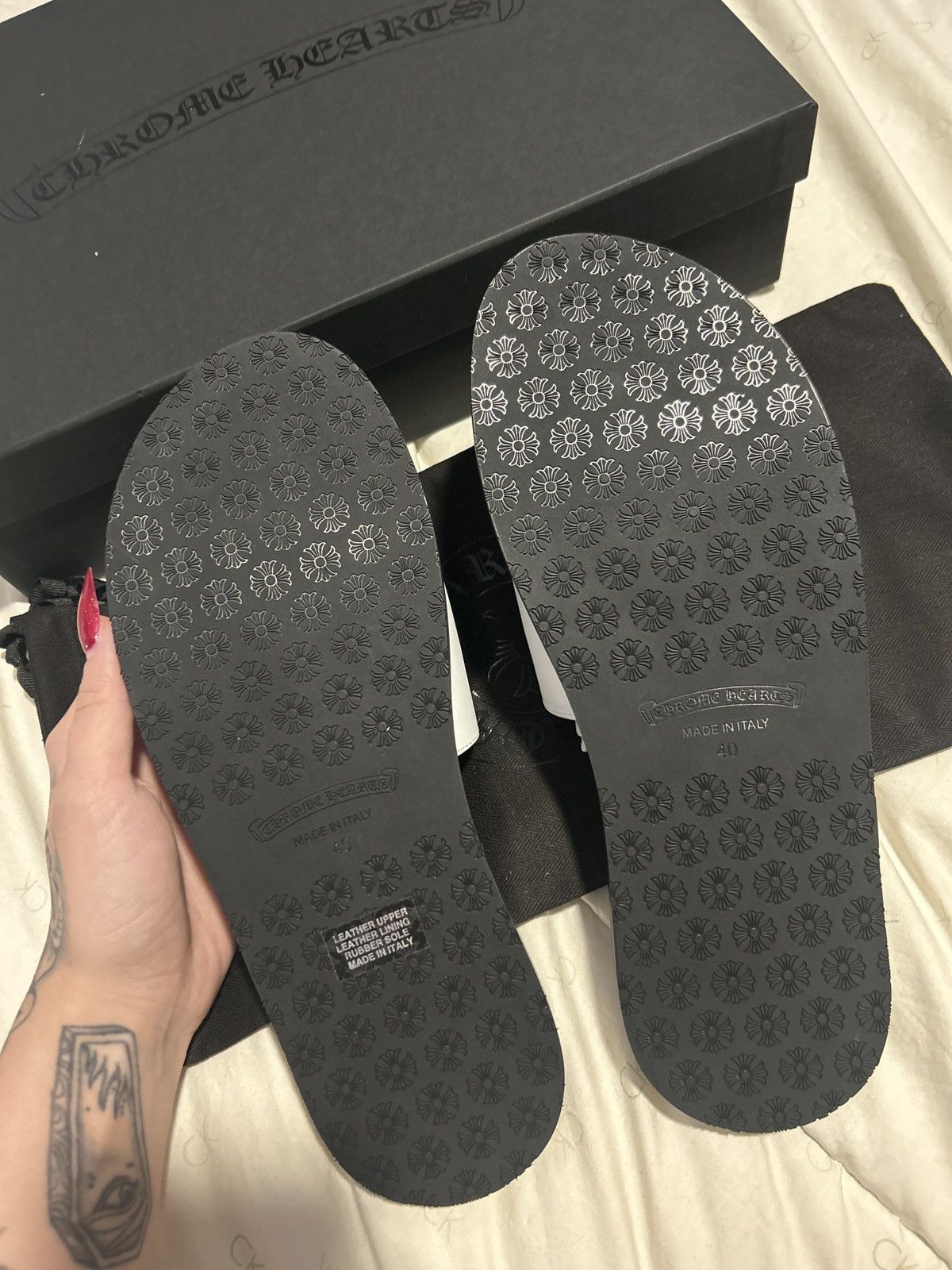 Chrome Hearts Chrome hearts slides Size US 10 / IT 40 - 4 Thumbnail