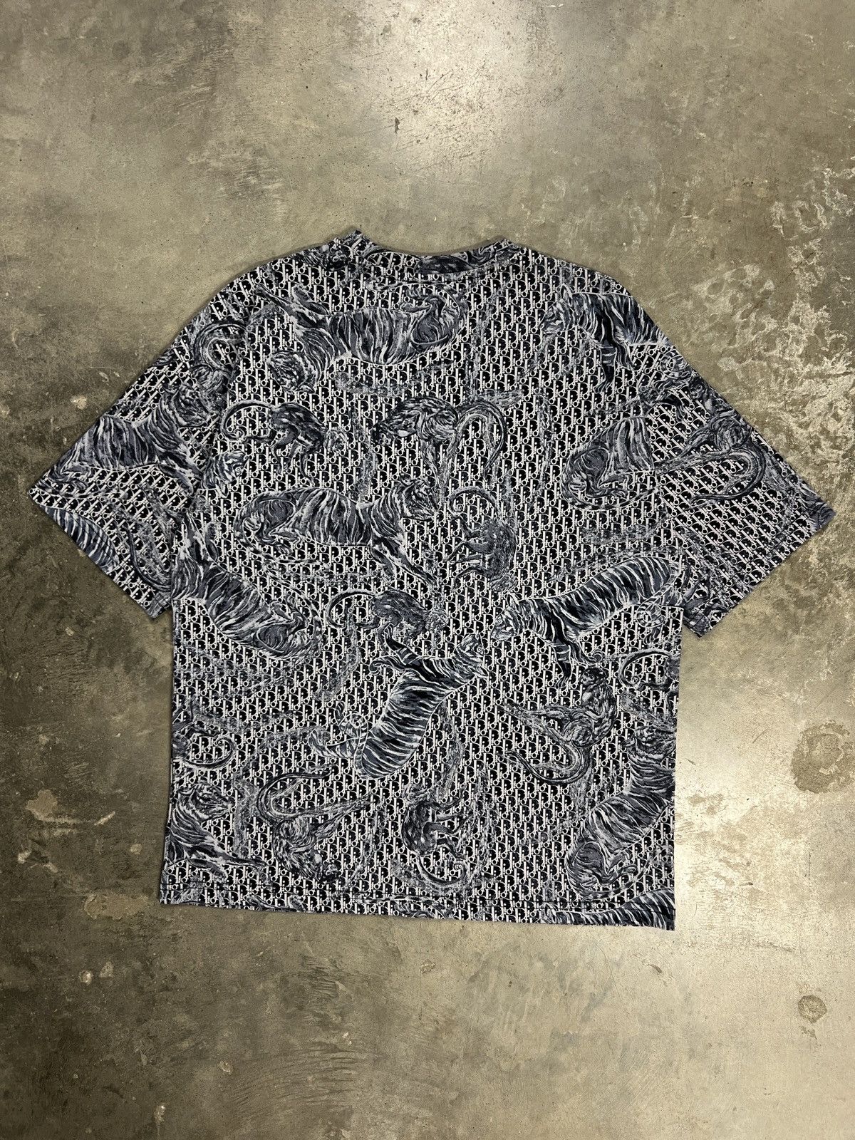 Dior Dior T-Shirt Blue Monogram Size M / US 6-8 / IT 42-44 - 2 Thumbnail