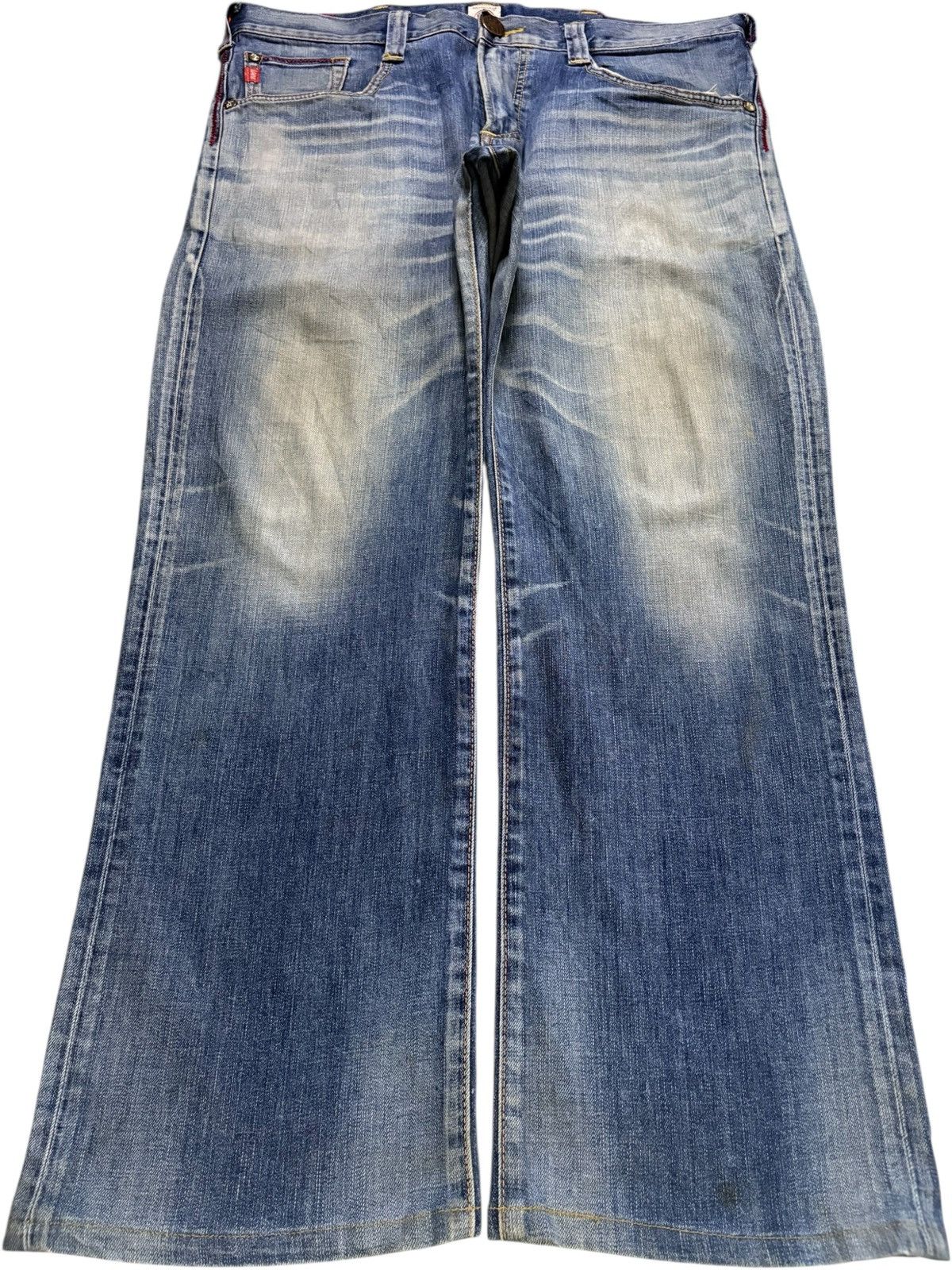 Edwin Vintage Edwin Blue Trip Mud Wash Baggy Jeans Size US 40 / EU 56 - 1 Thumbnail