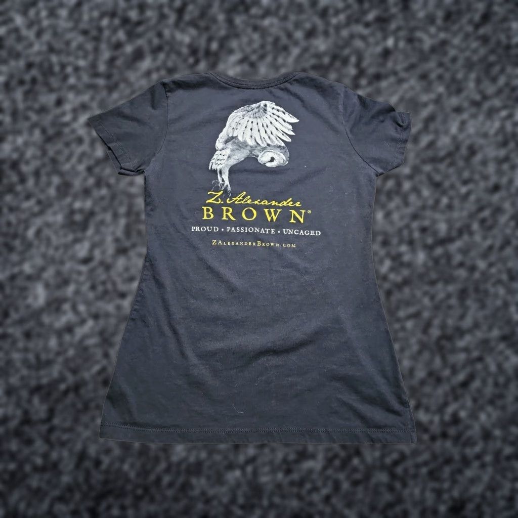 Doublet Zac Brown Band Uncaged Womens M T-Shirt V-Neck Black Cotton Double-Sided Short Sleeve Shirt Womens M Size M / US 6-8 / IT 42-44 - 1 Thumbnail
