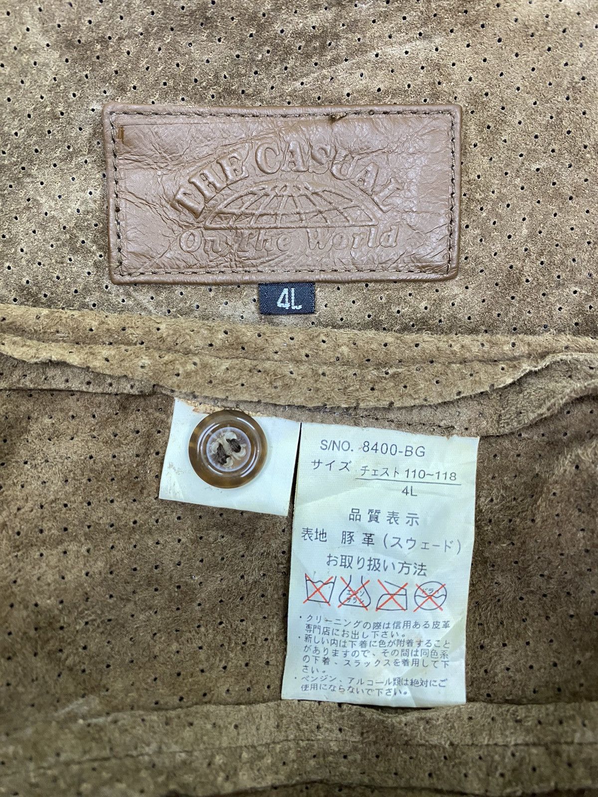 Genuine Leather The Casual Mesh Leather Button Ups Shirt Size US L / EU 52-54 / 3 - 8 Thumbnail
