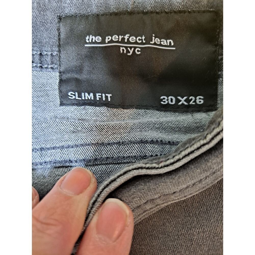 Other The Perfect Jean NYC Slim Fit Gray Denim Jeans Pants Casual Size US 30 / EU 46 - 3 Thumbnail
