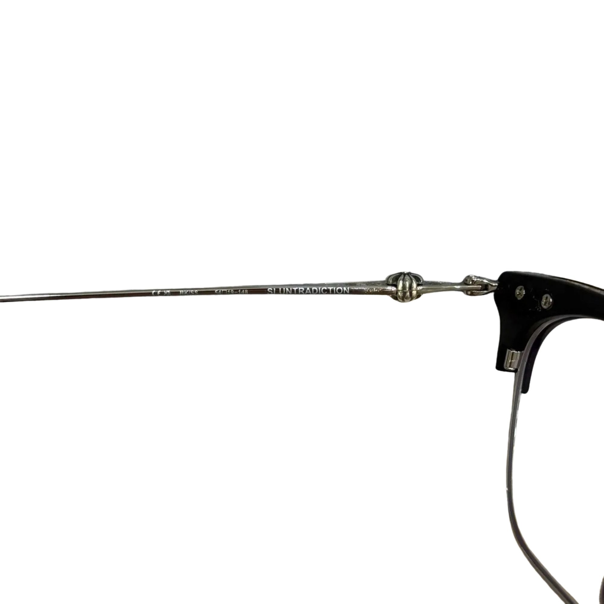 Chrome Hearts CHROME HEARTS SLUNTRADICTION BLACK SHINY GLASSES Size ONE SIZE - 3 Thumbnail
