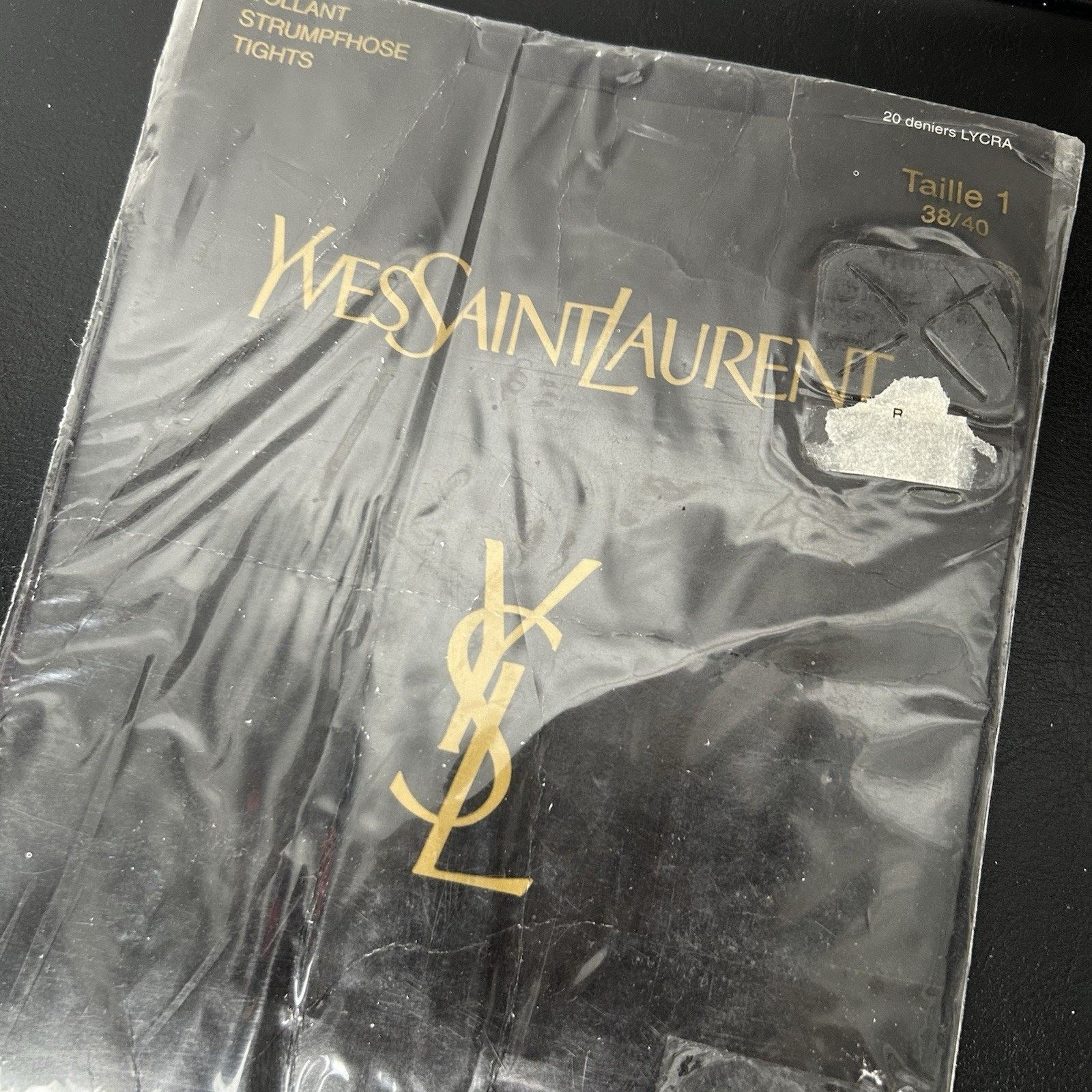 Yves Saint Laurent Yves Saint Laurent Black Opaque Collant Tights Size 1 38/40 Size ONE SIZE - 2 Thumbnail