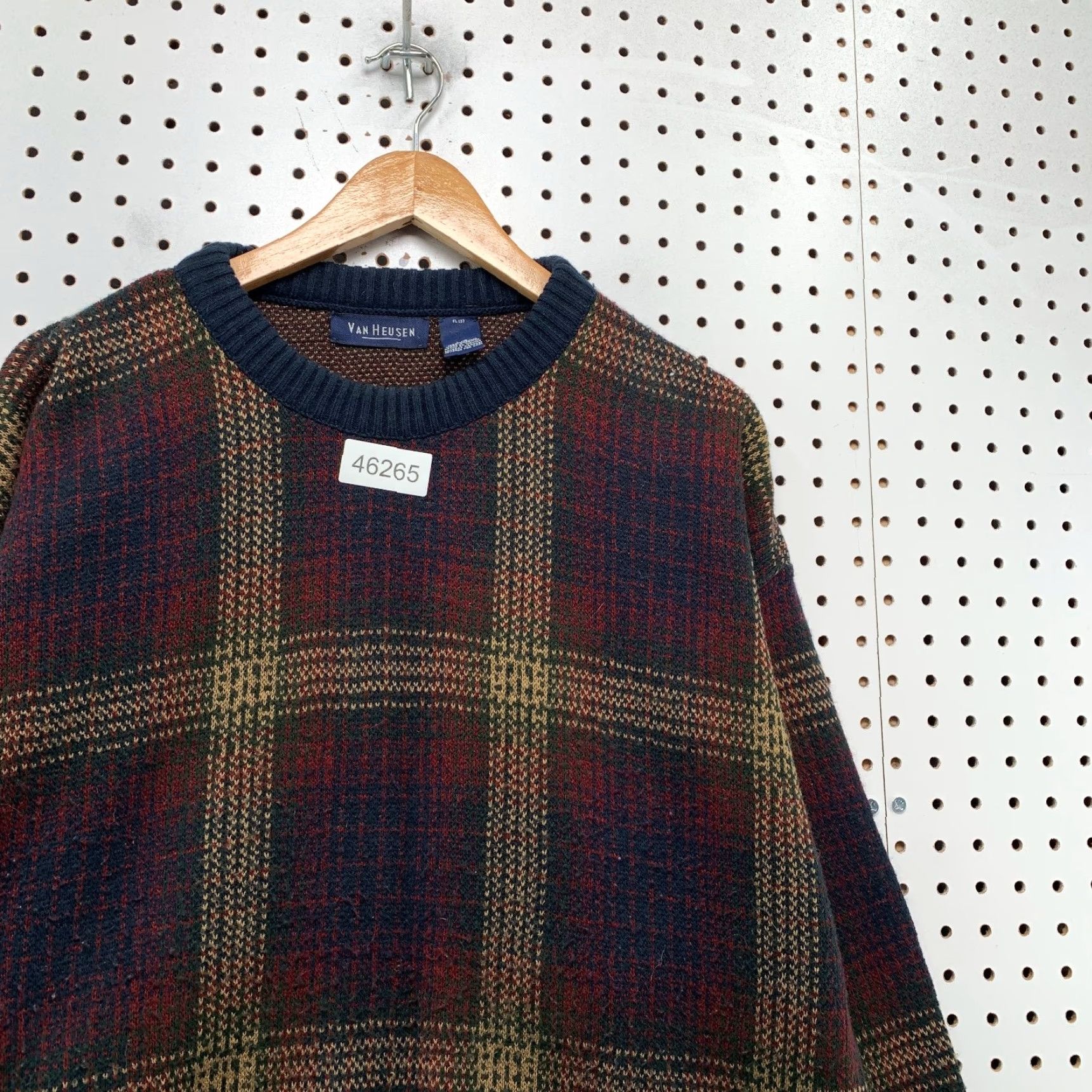 Van Heusen VINTAGE Van Heusen Sweater Mens Large Blue Red Plaid Grandpa Dad Retro Acrylic Size US L / EU 52-54 / 3 - 5 Thumbnail