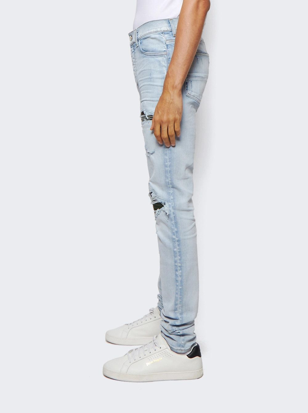 Amiri o1gr1nt1124 MX1 Camo Jeans in Light Indigo Size US 33 - 4 Thumbnail