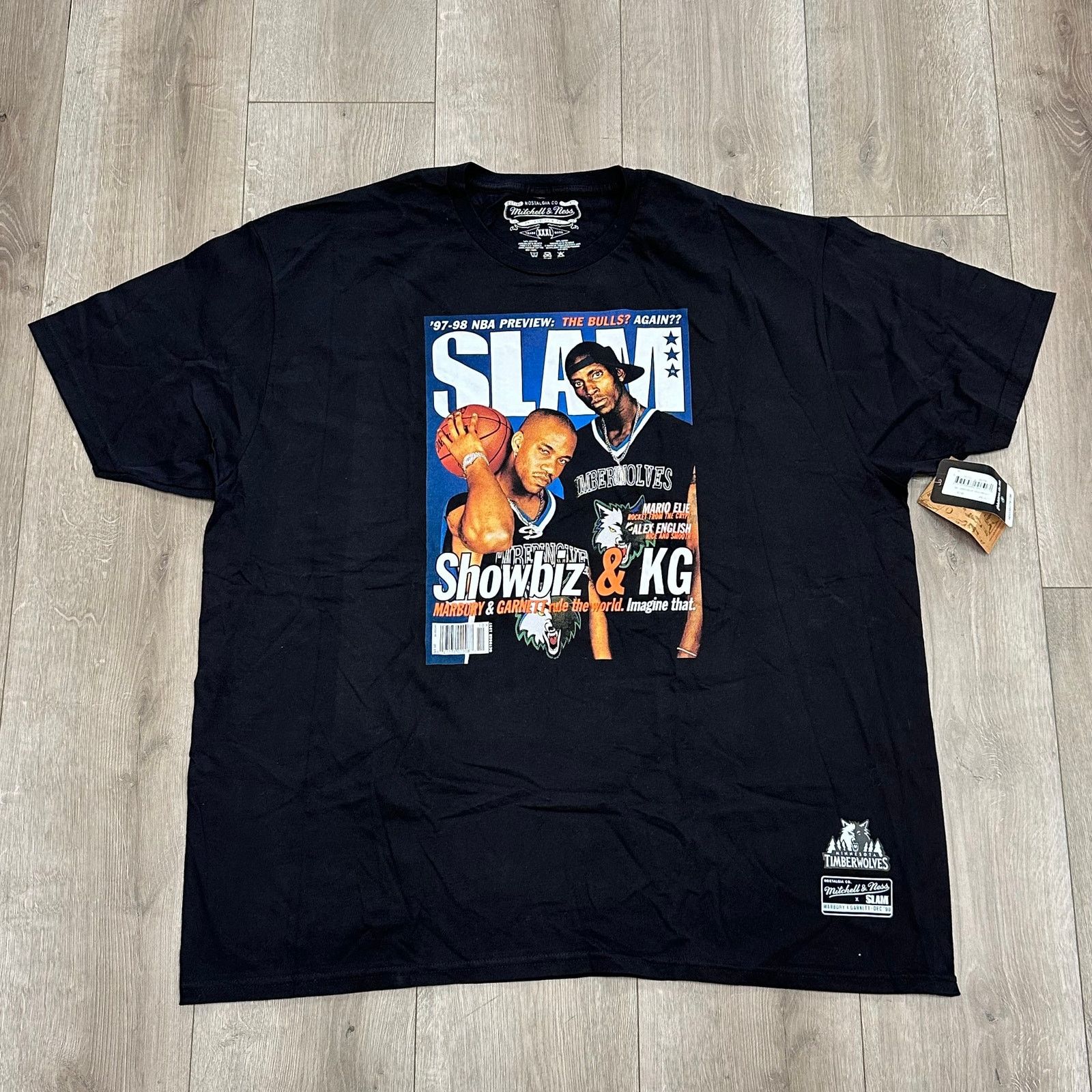 Mitchell & Ness × NBA Mitchell & Ness NBA SLAM Tee Kevin Garnett Stephon Marbury Size US XXL / EU 58 / 5 - 1 Thumbnail