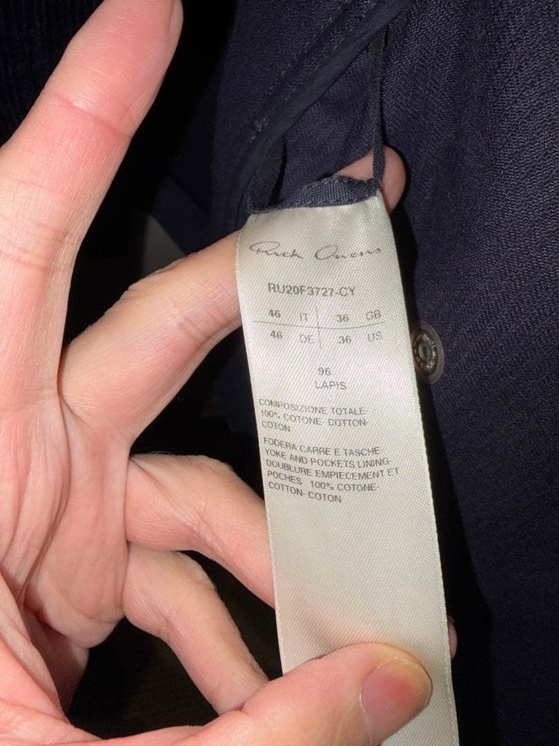 Rick Owens 20AW FOUR POCKETS OUTERSHIRT 46 Size US S / EU 44-46 / 1 - 4 Thumbnail
