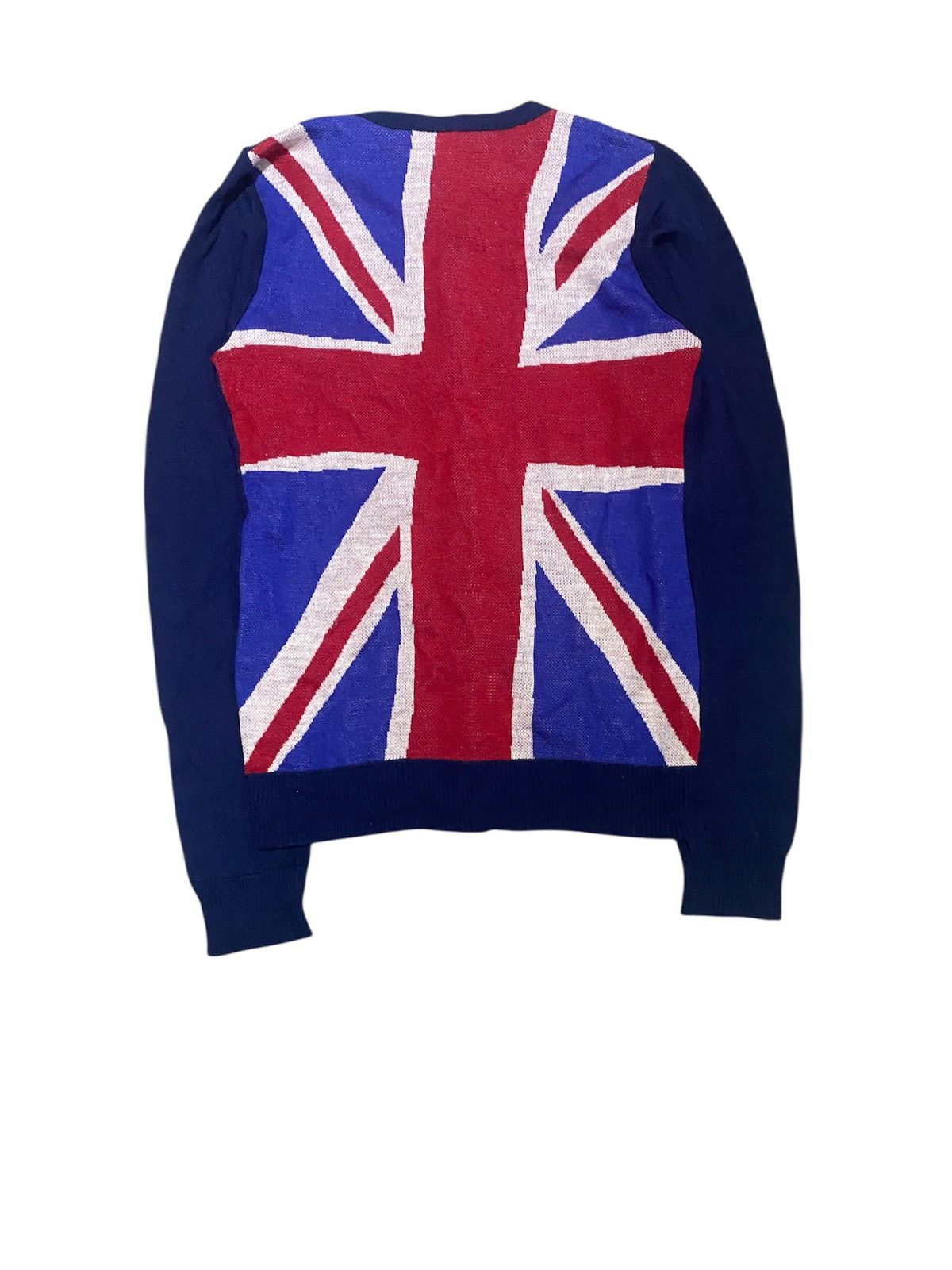 Japanese Brand RNA DNA intarsia Union Jack UK cardigan Size M / US 6-8 / IT 42-44 - 1 Thumbnail