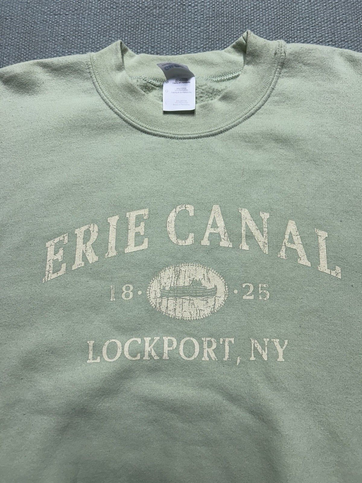 Vintage VTG crewneck sweatshirt Erie Canal Lockport New York mint L Size US L / EU 52-54 / 3 - 2 Thumbnail