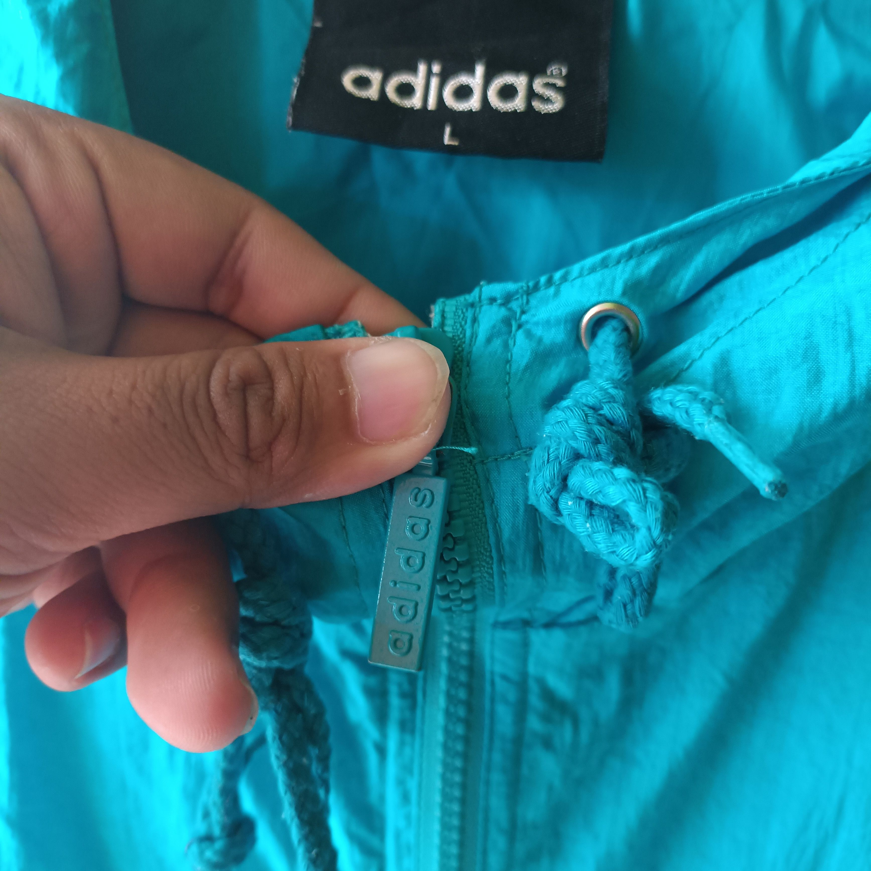 Adidas 1990s Adidas - Vintage Big Logo Three foil Size US L / EU 52-54 / 3 - 9 Thumbnail