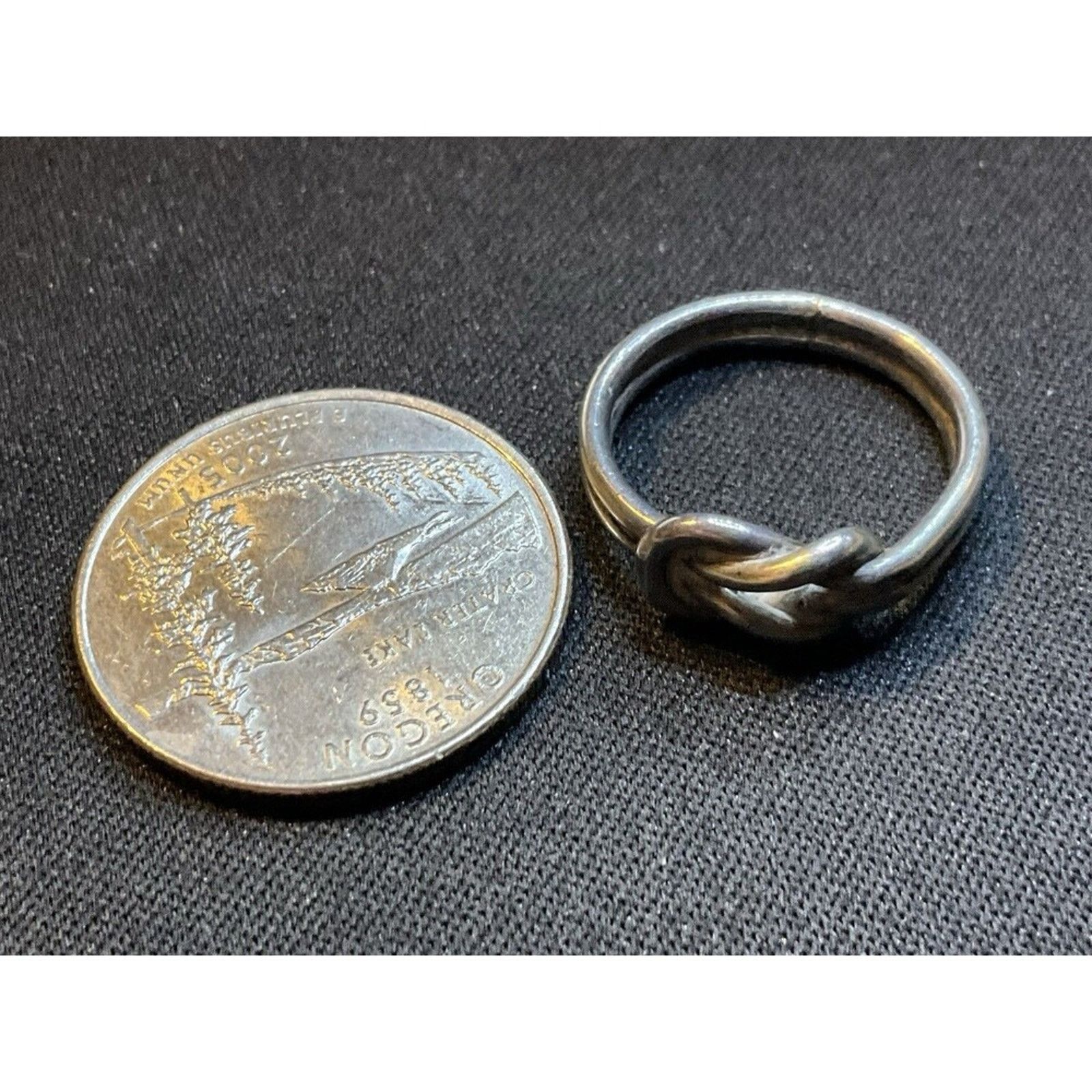 Other 925 (Tested Not Marked) Love Knot Ring Size 6 Size ONE SIZE - 4 Thumbnail