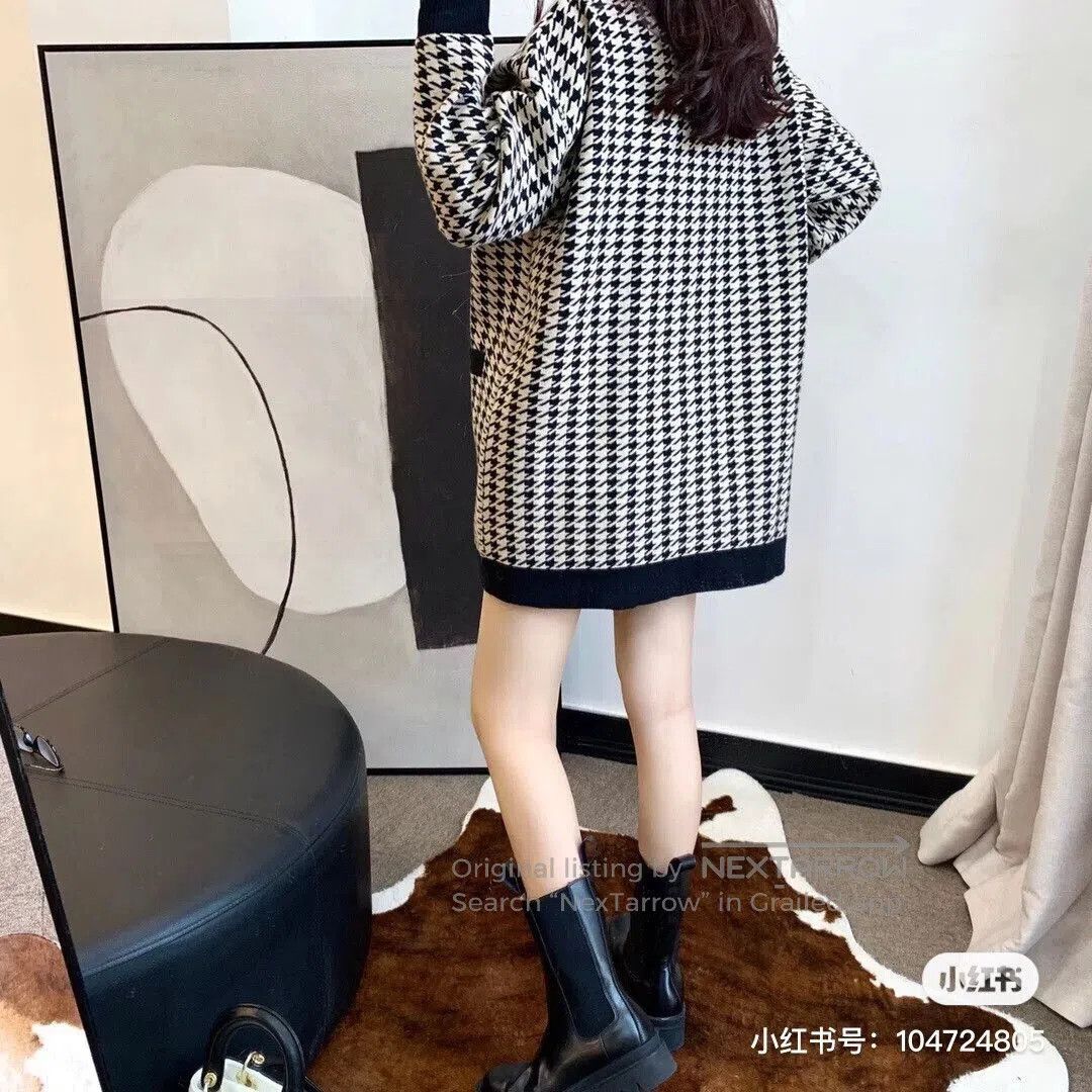Sandro Sandro Houndstooth Tweed Cardigan. Size XS / US 0-2 / IT 36-38 - 5 Thumbnail