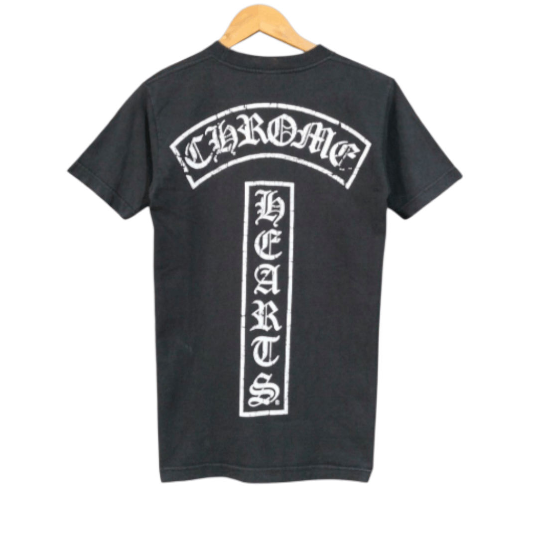 Chrome Hearts RARE Chrome Hearts Scroll T Bar Stars Logo Black Pocket Tee Size US S / EU 44-46 / 1 - 1 Thumbnail