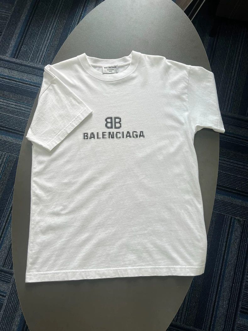 Balenciaga Balenciaga Mosaic Logo Short Sleeve Tee - dmc Size US XS / EU 42 / 0 - 1 Thumbnail